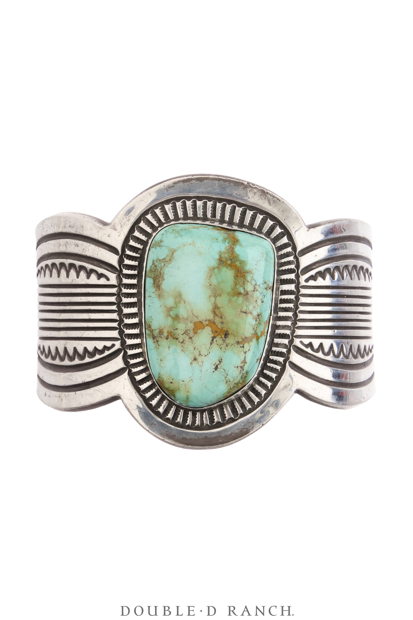 Cuff, Natural Stone, Turquoise, Specimen, Hallmark, Vintage, 4355