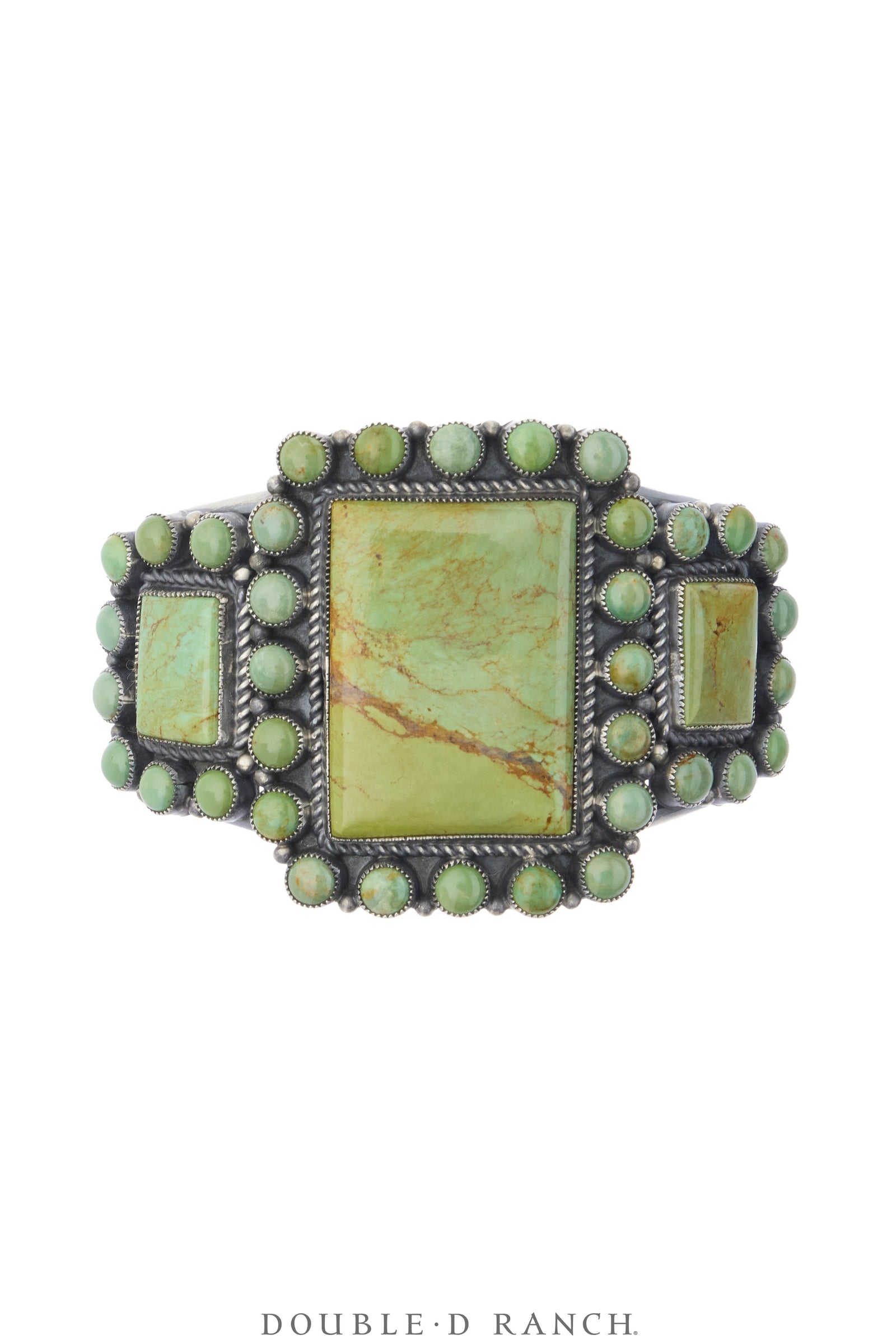 Cuff, Cluster, Turquoise, Kirk Smith Hallmark, Vintage, 4360
