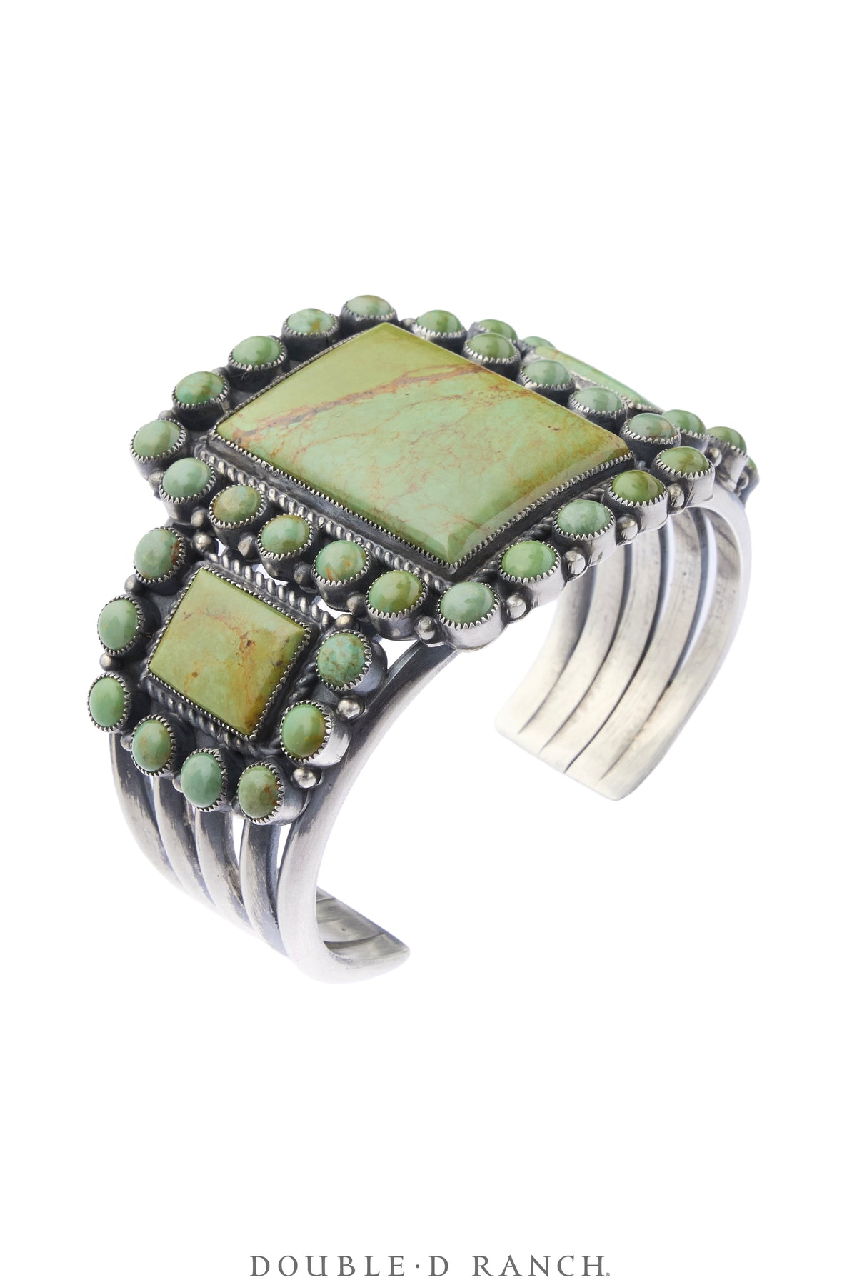 Cuff, Cluster, Turquoise, Kirk Smith Hallmark, Vintage, 4360
