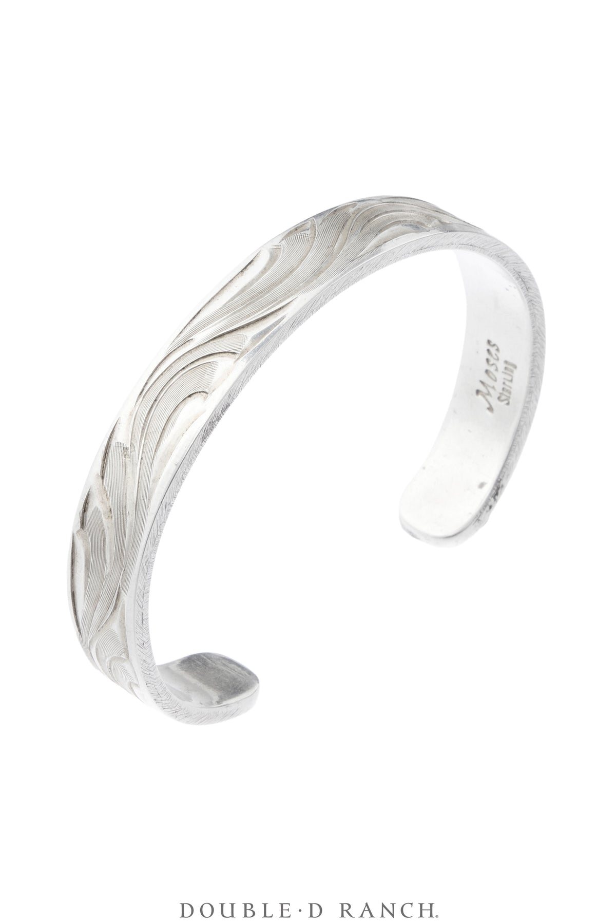 Cuff, Engraved, Western Scrollwork, Hallmark, Vintage, 4364