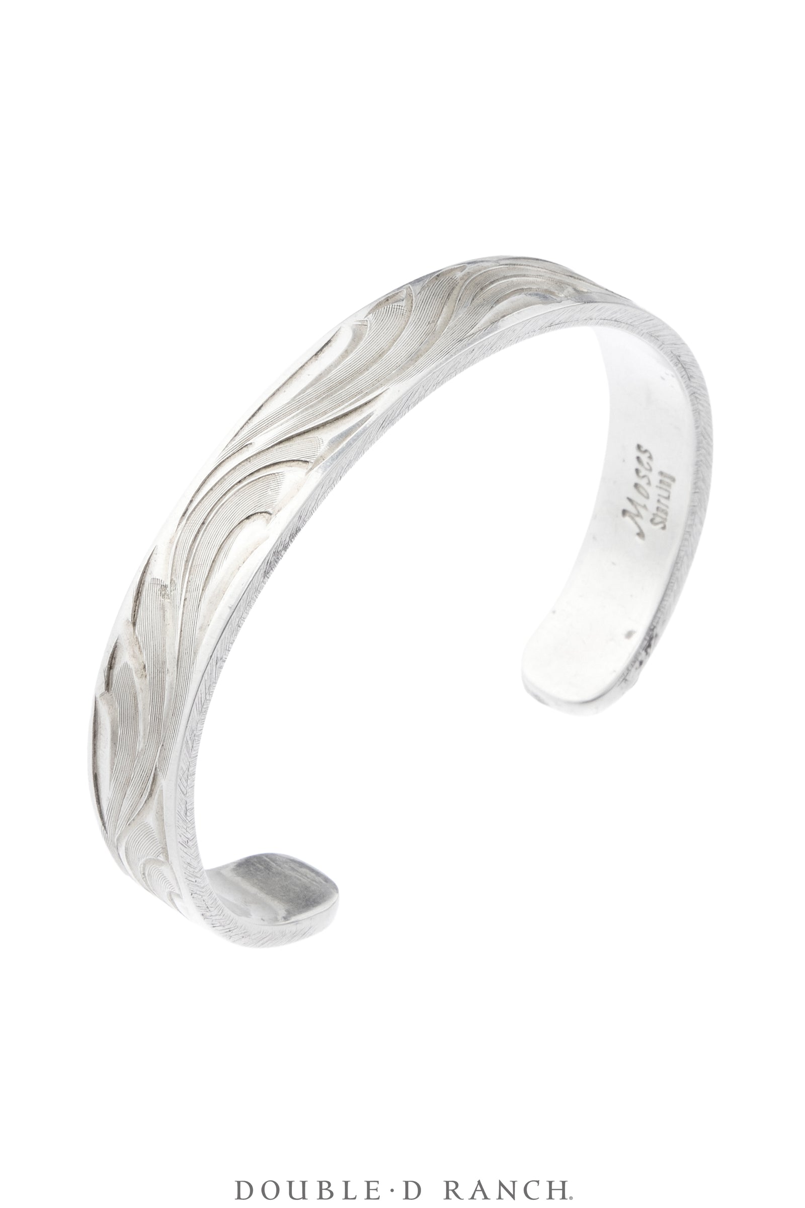 Cuff, Engraved, Western Scrollwork, Hallmark, Vintage, 4364