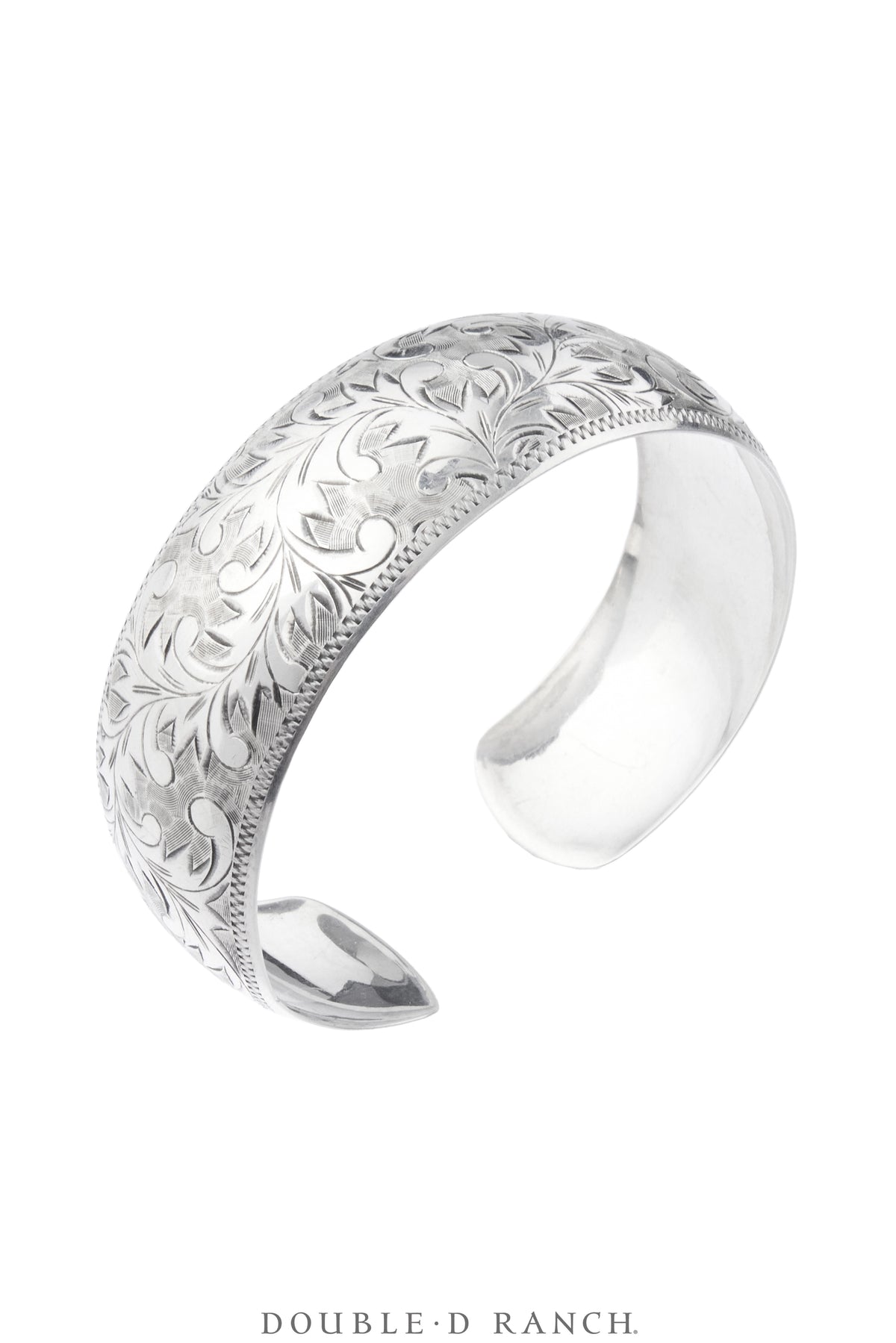 Cuff, Engraved, Western Scrollwork, Thistle Design, Hallmark, Vintage, 4366