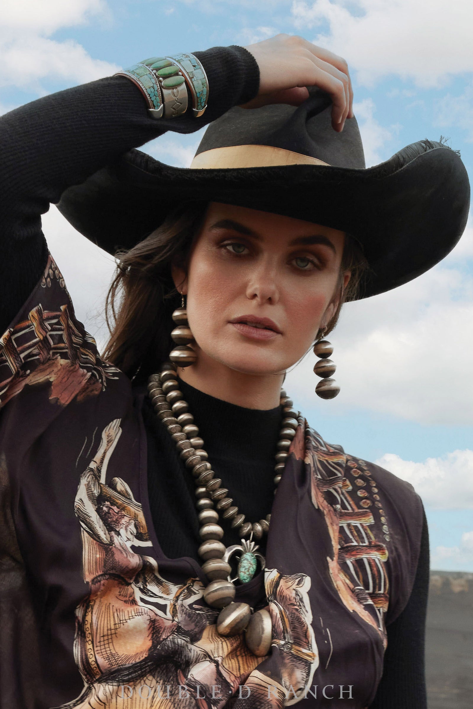 Necklace, Desert Pearls, Sterling Silver, Included Matching Earrings, Contemporary, 1711B