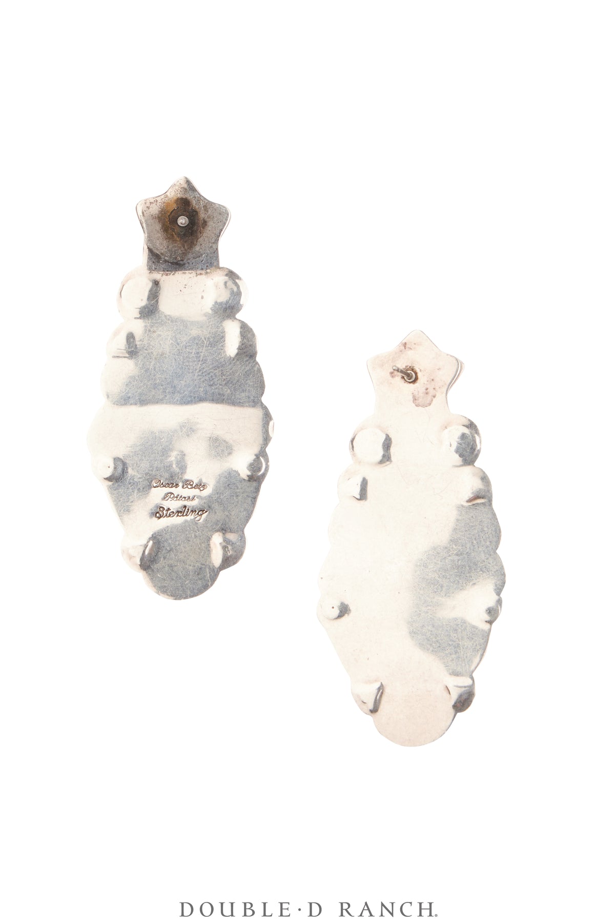 Earrings, Oscar Betz, Novelty, Mixed Stones, Hallmark, Vintage, 2155