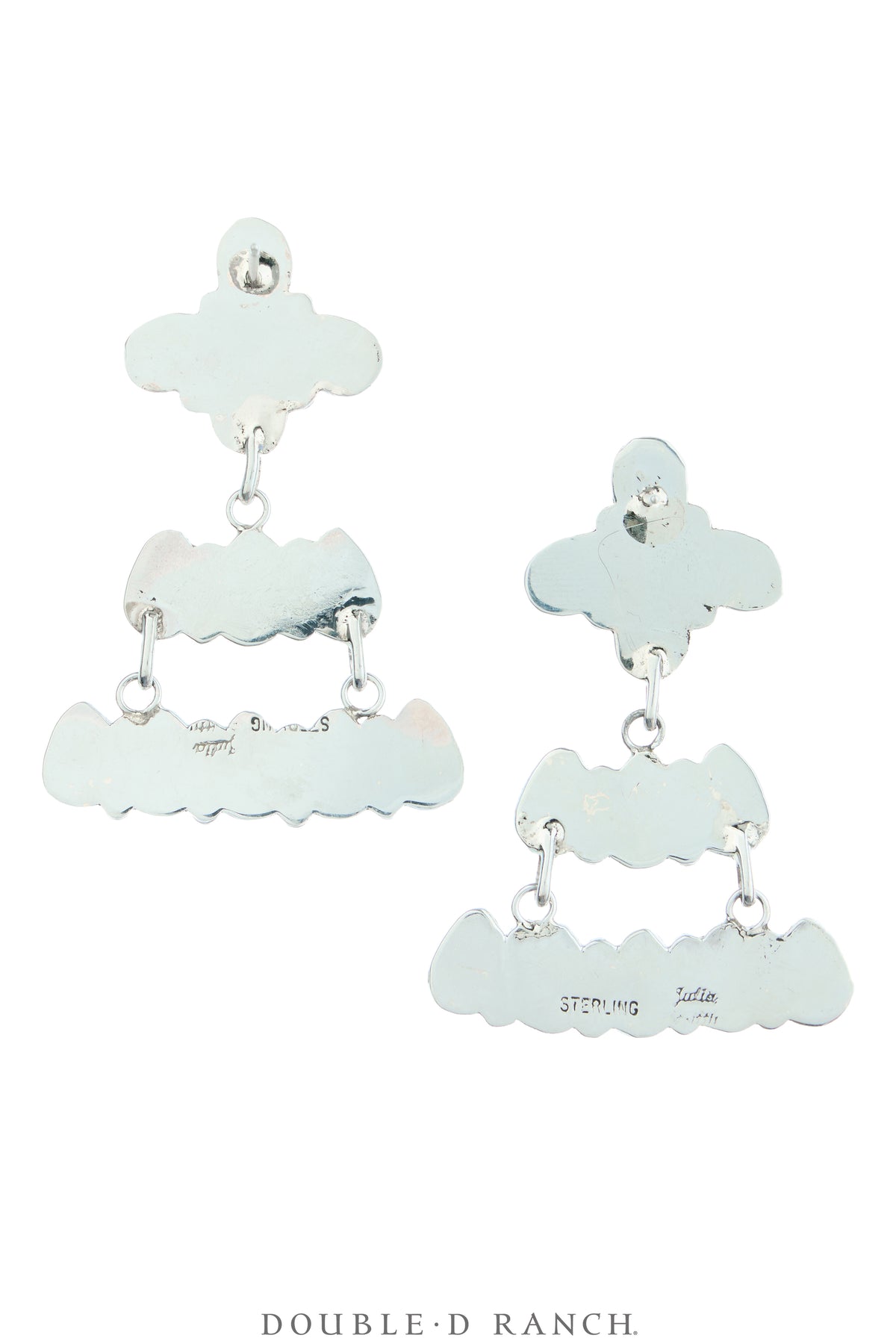 Earrings, Chandelier, Turquoise, High Grade Stones, Hallmark, Contemporary, 2254