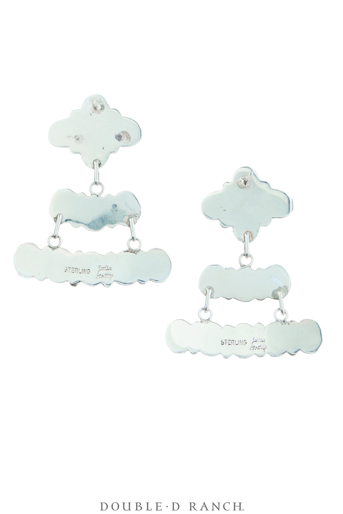 Earrings, Chandelier, Turquoise, High Grade Stones, Hallmark, Contemporary, 2256