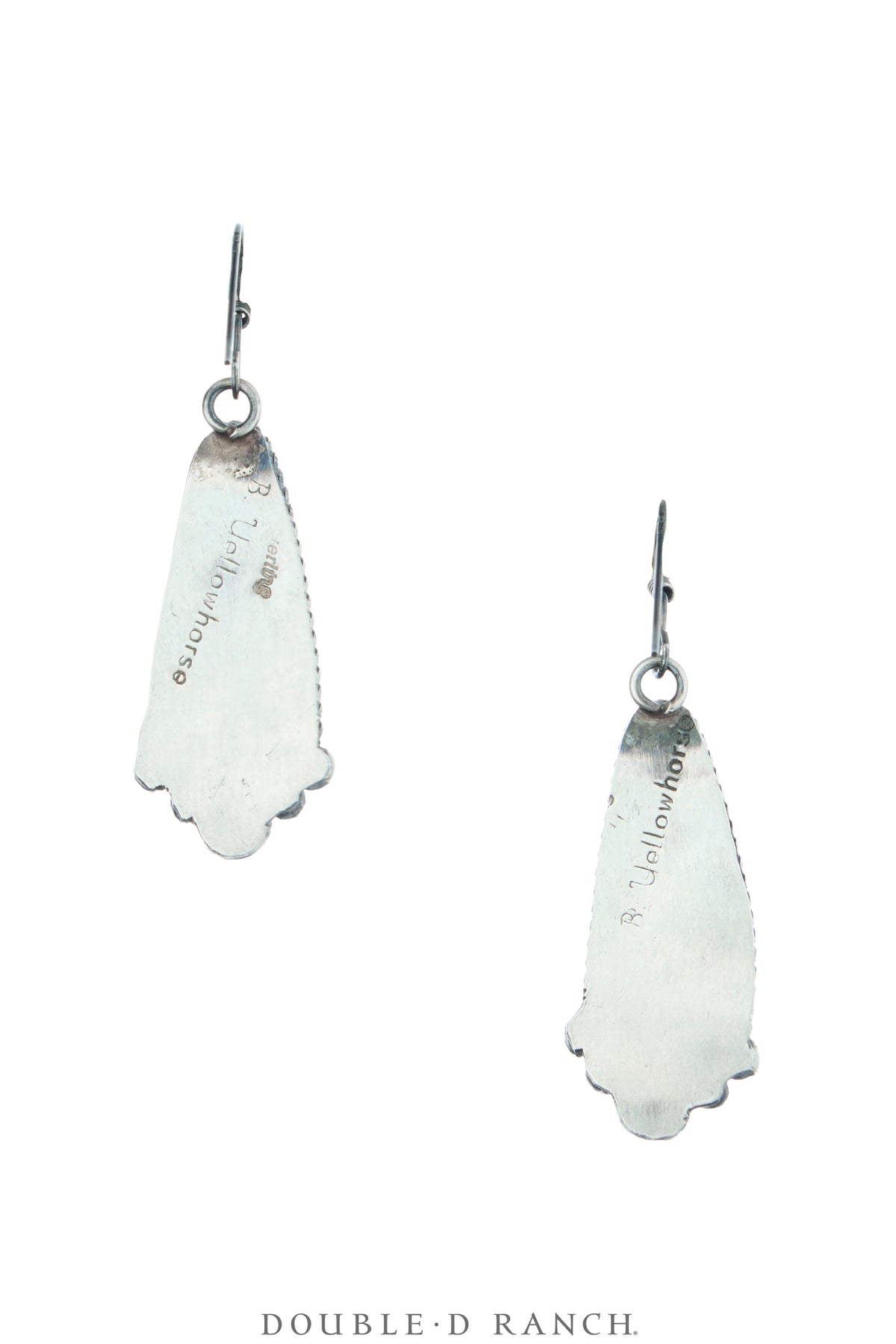 Earrings, Drops, Turquoise, Boulder Ribbon Mine, Hallmark, Contemporary, 2264