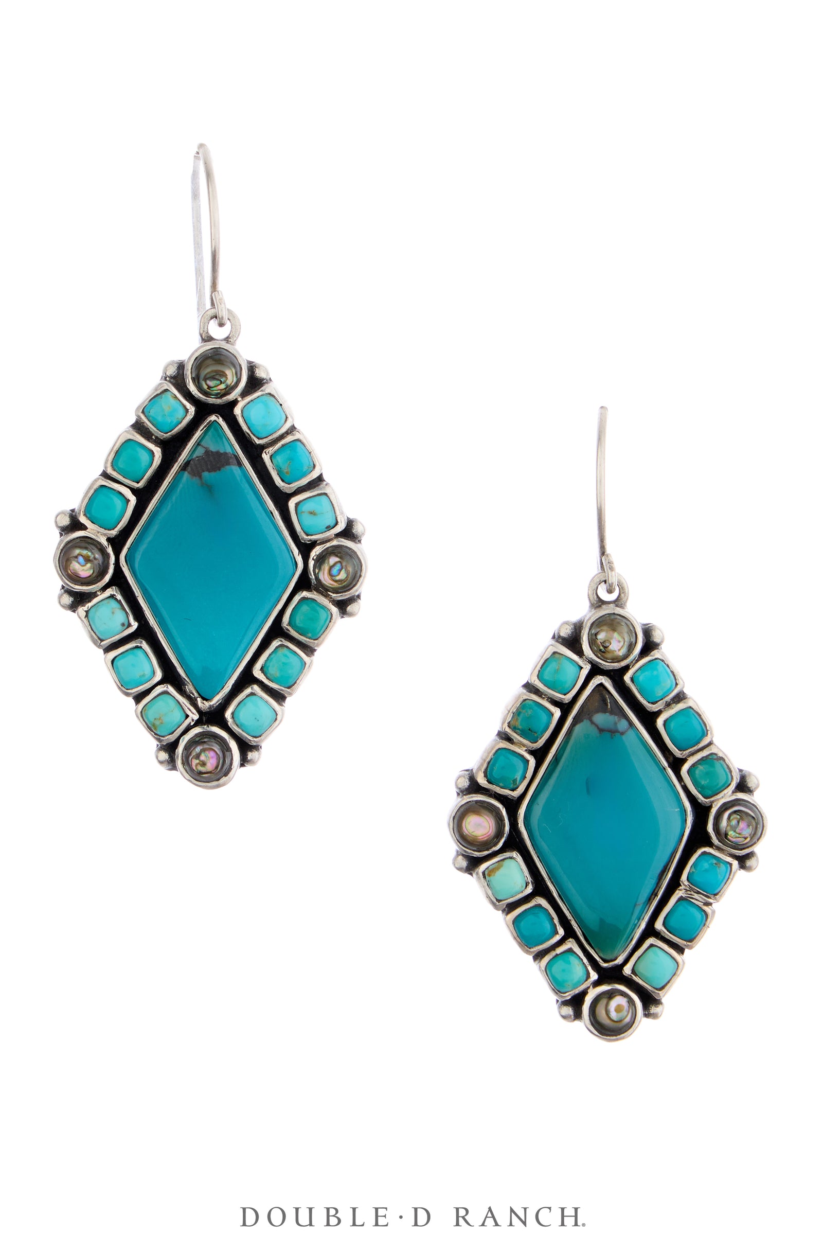 Earrings, Cluster, Turquoise, Artisan, Contemporary, 2267