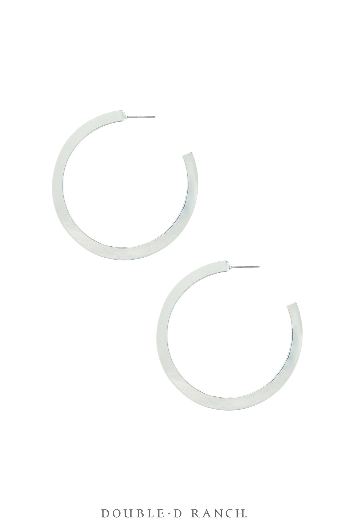 Earrings, Hoops, Sterling Silver, Contemporary, 2272