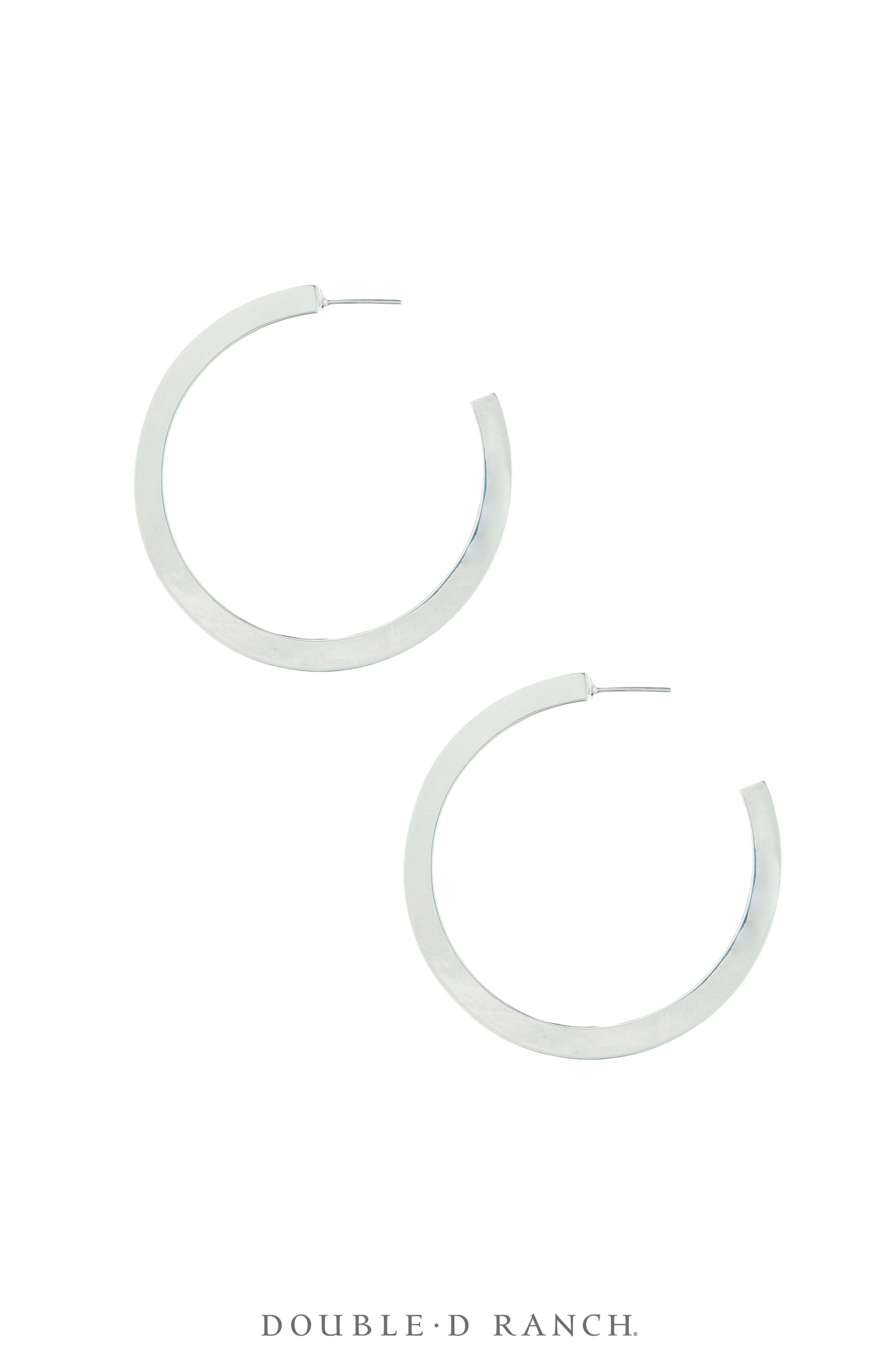 Earrings, Hoops, Sterling Silver, Contemporary, 2272