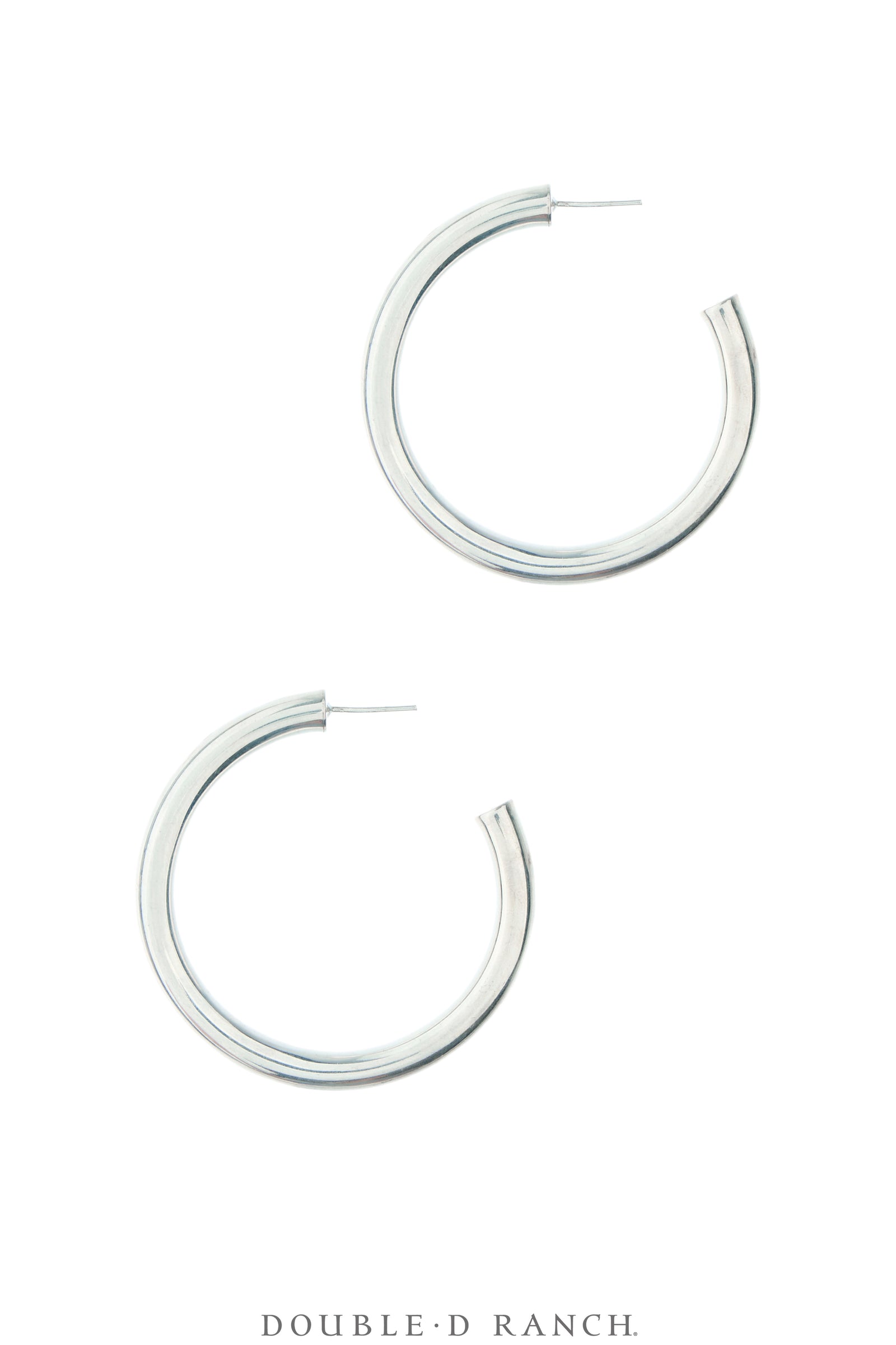 Earrings, Hoops, Sterling Silver, Contemporary, 2273