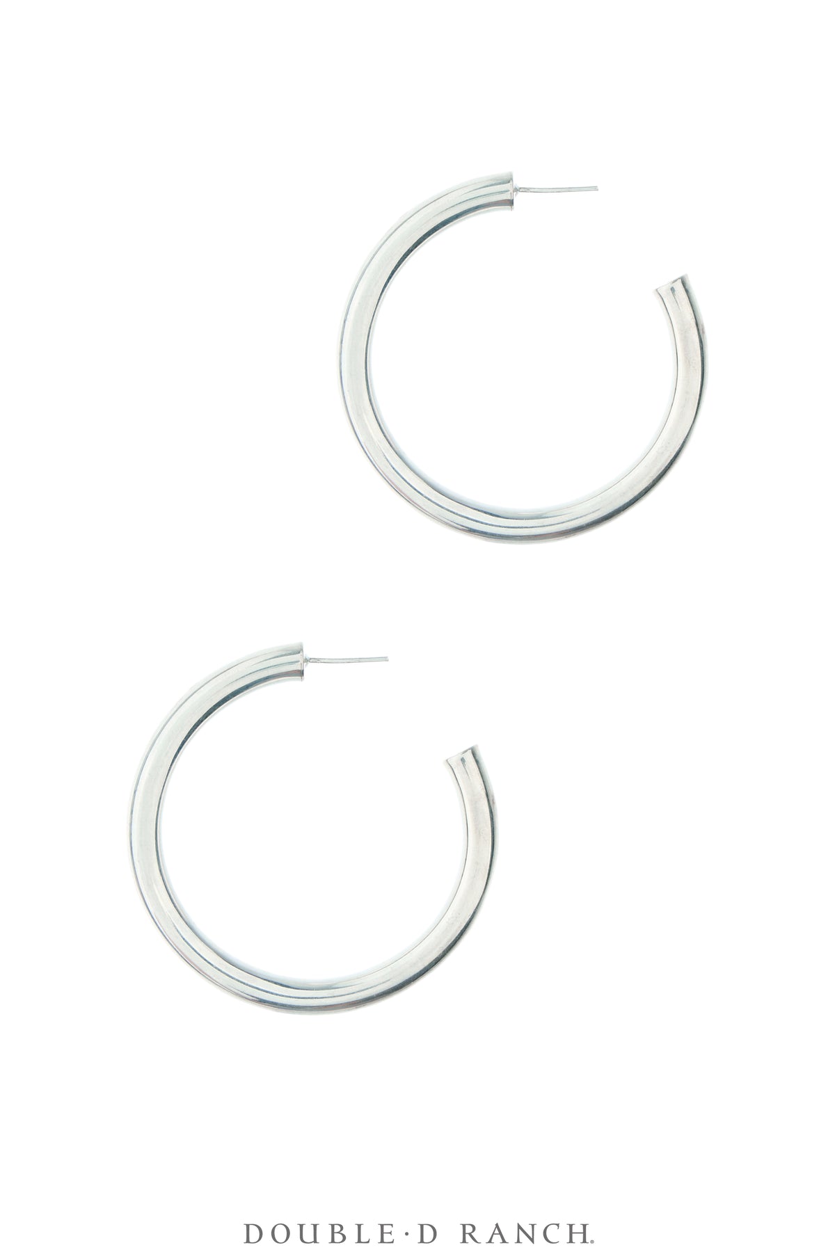 Earrings, Hoops, Sterling Silver, Contemporary, 2273