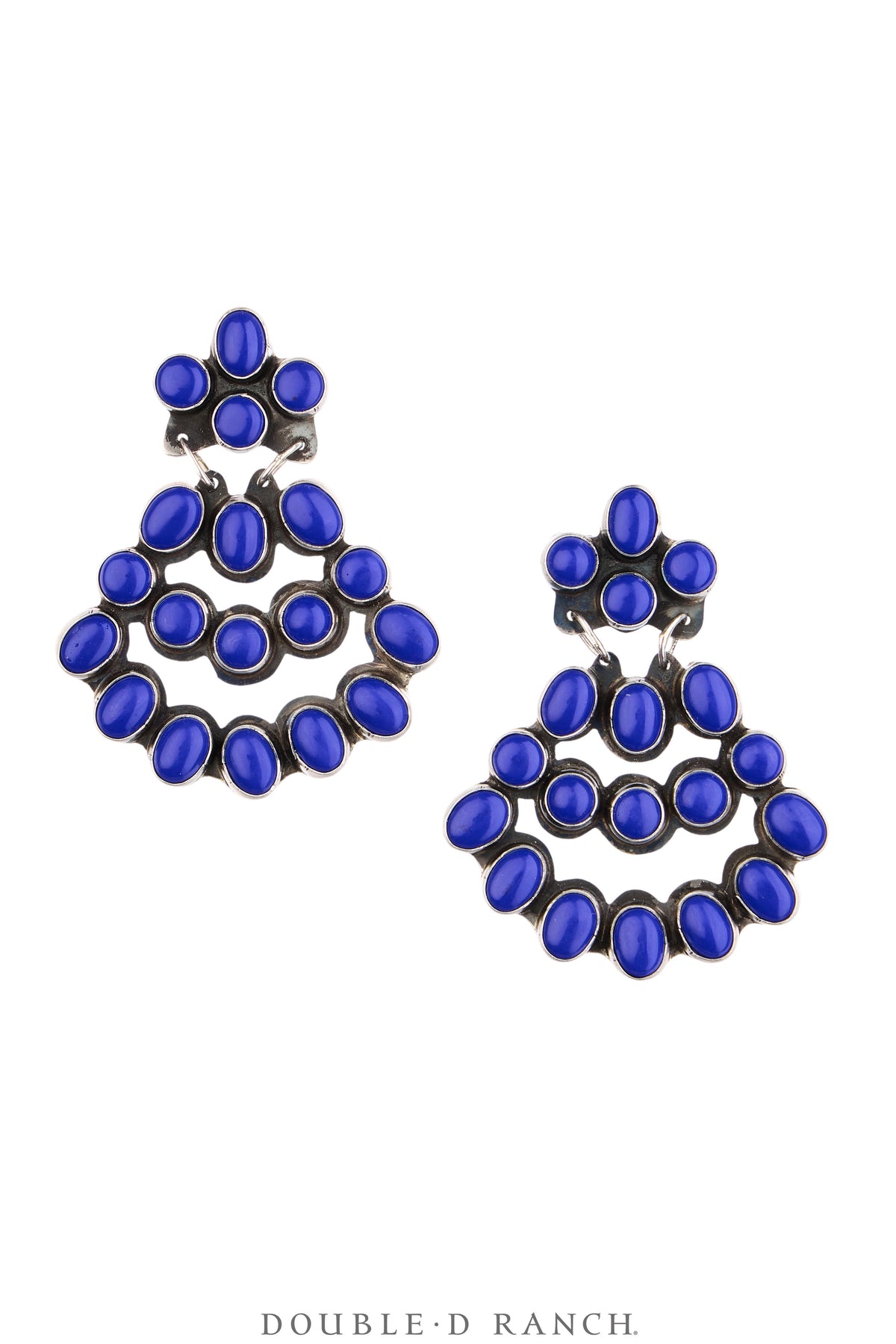 Earrings, Chandelier, Lapis, Hallmark, Contemporary, 2301