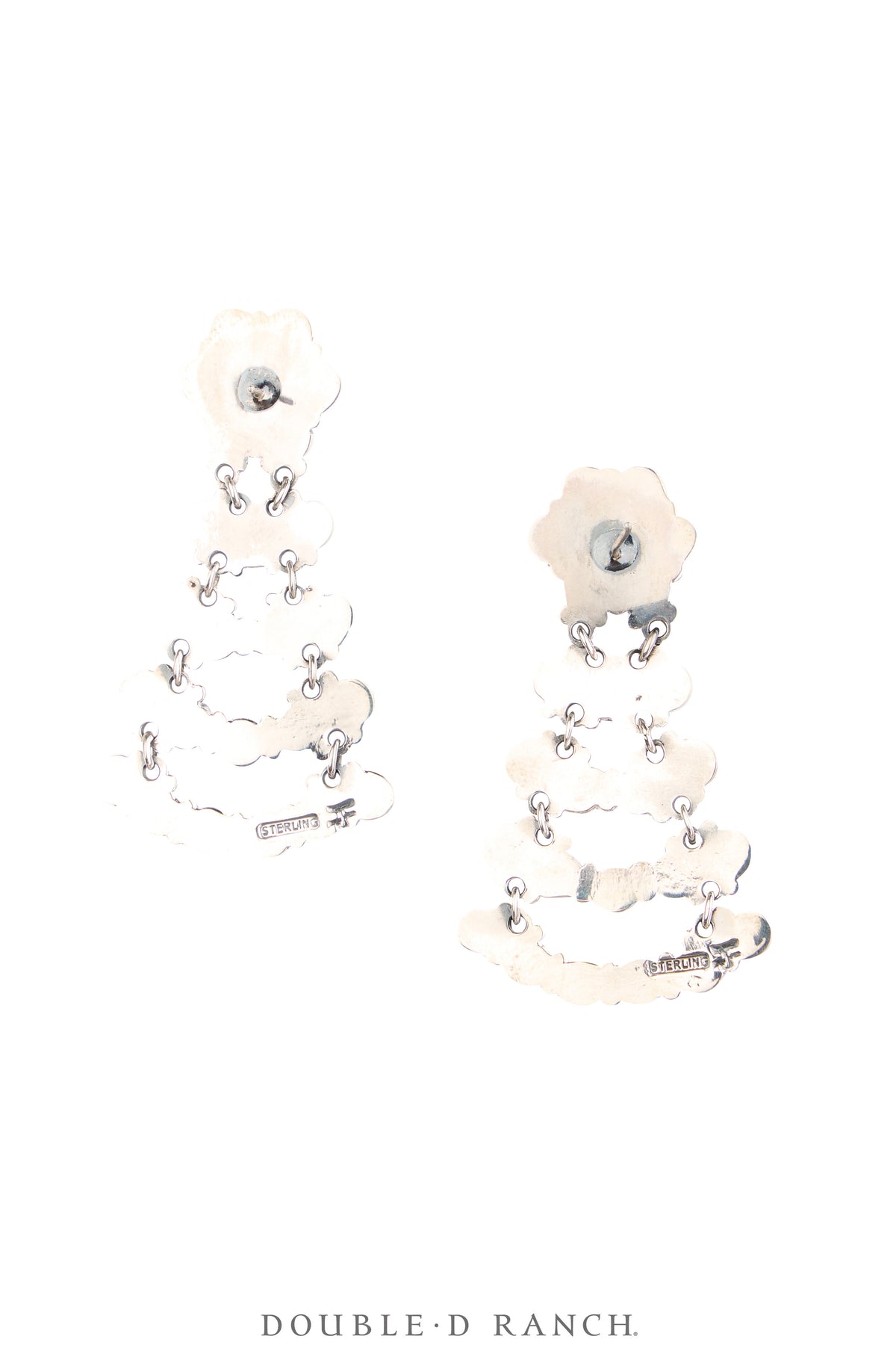Earrings, Federico, Chandelier, Mother of Pearl, Hallmark, Contemporary, 2314