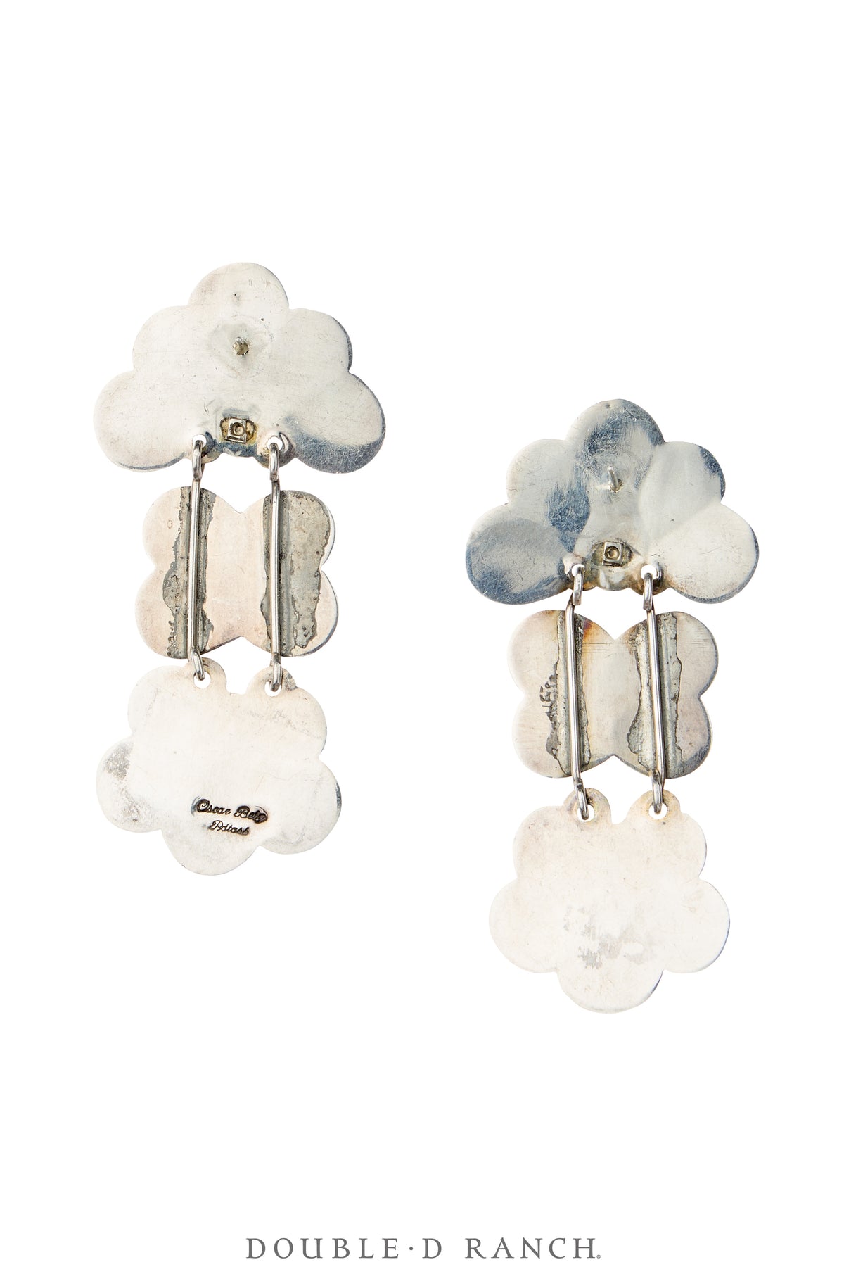 Earrings, Oscar Betz, Chandelier, Turquoise, Hallmark, 2353