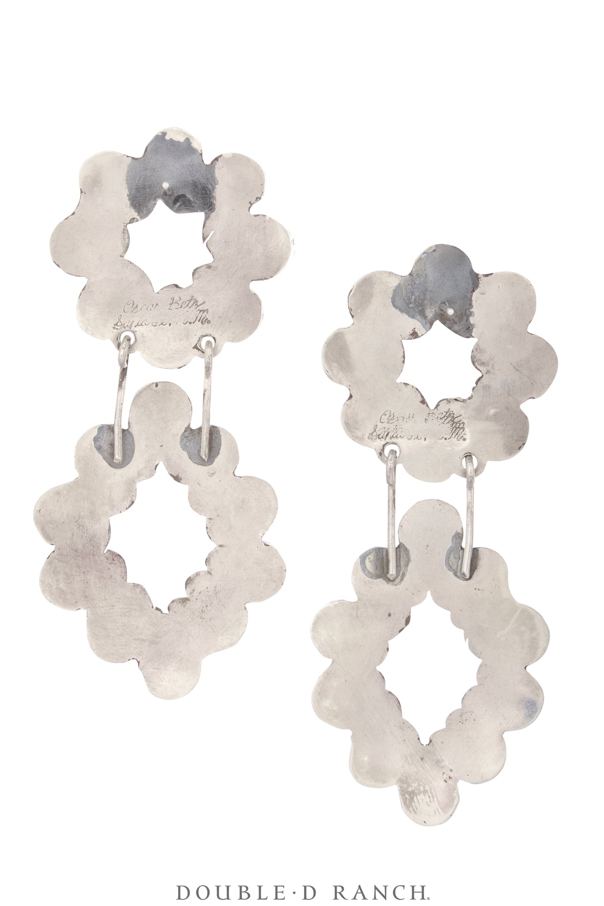 Earrings, Oscar Betz, Drop, Turquoise, Oscar Betz Hallmark, Contemporary, 2367C