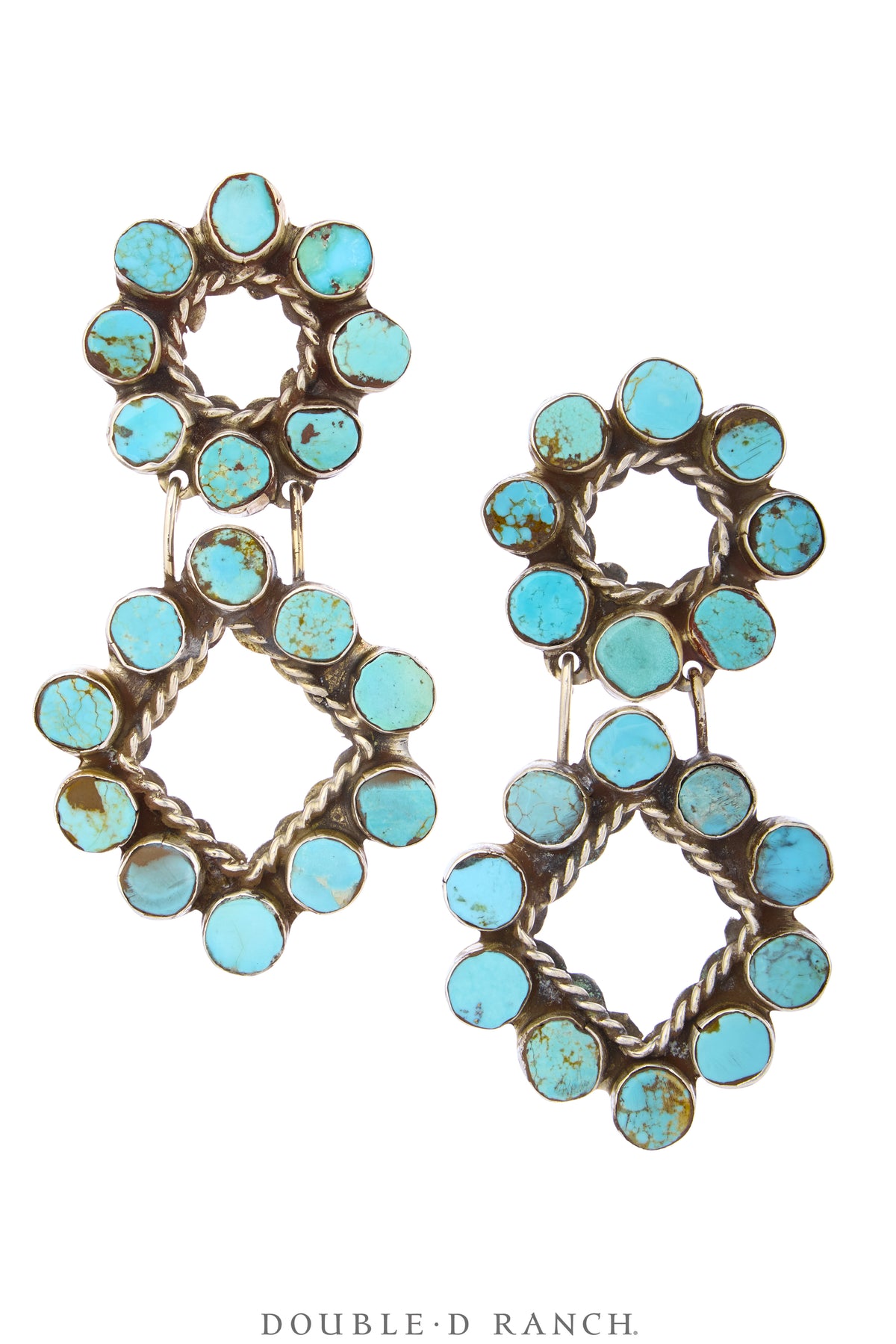 Earrings, Oscar Betz, Drop , Turquoise, Oscar Betz Hallmark, Contemporary, 2367D