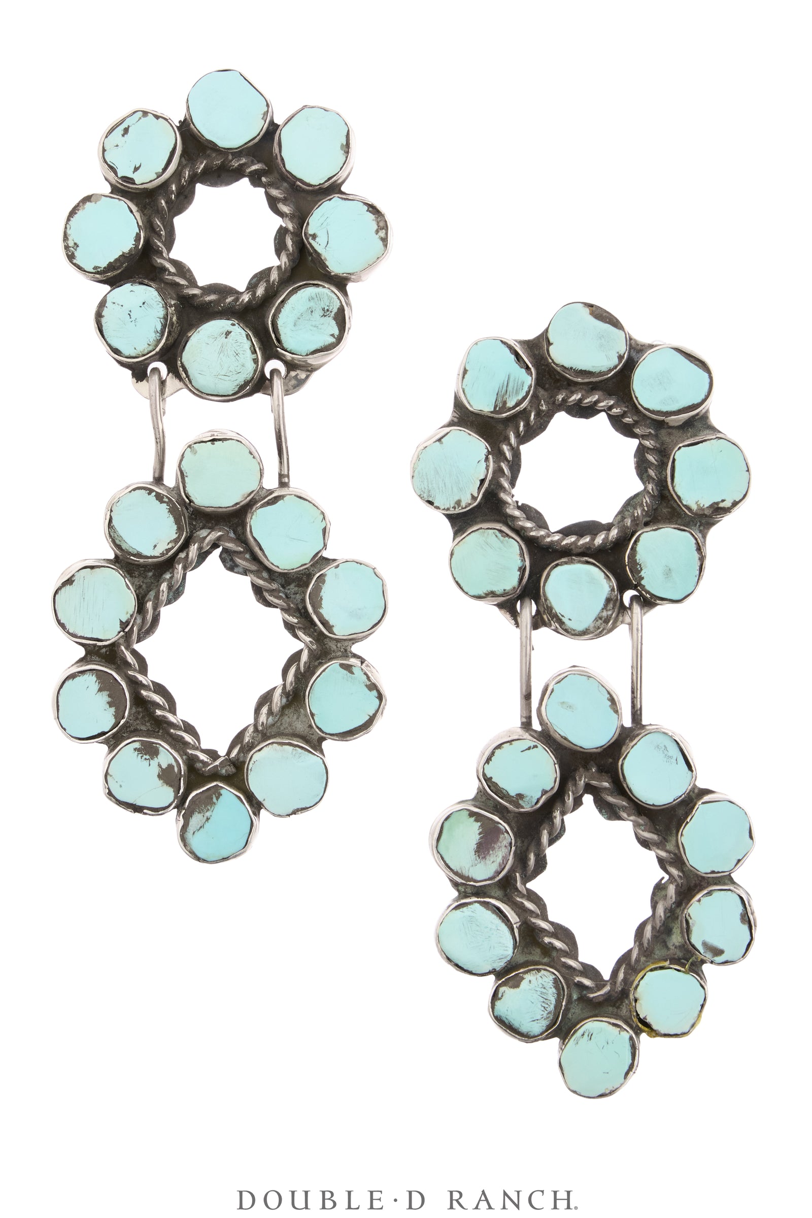 Earrings, Oscar Betz, Drop , Turquoise, Oscar Betz Hallmark, Contemporary, 2367F