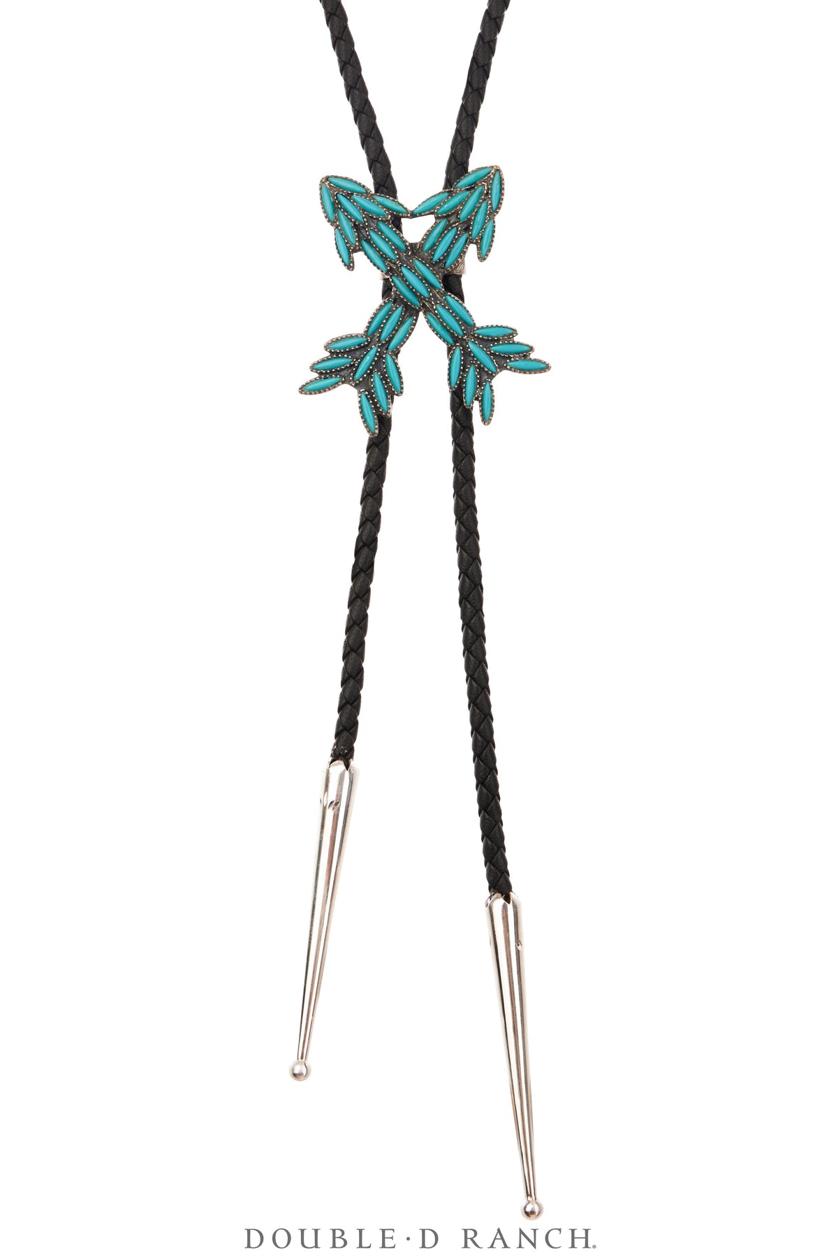 Bolo, Cluster, Turquoise (Faux), Crossed Arrows, Hallmark, Vintage, 3665