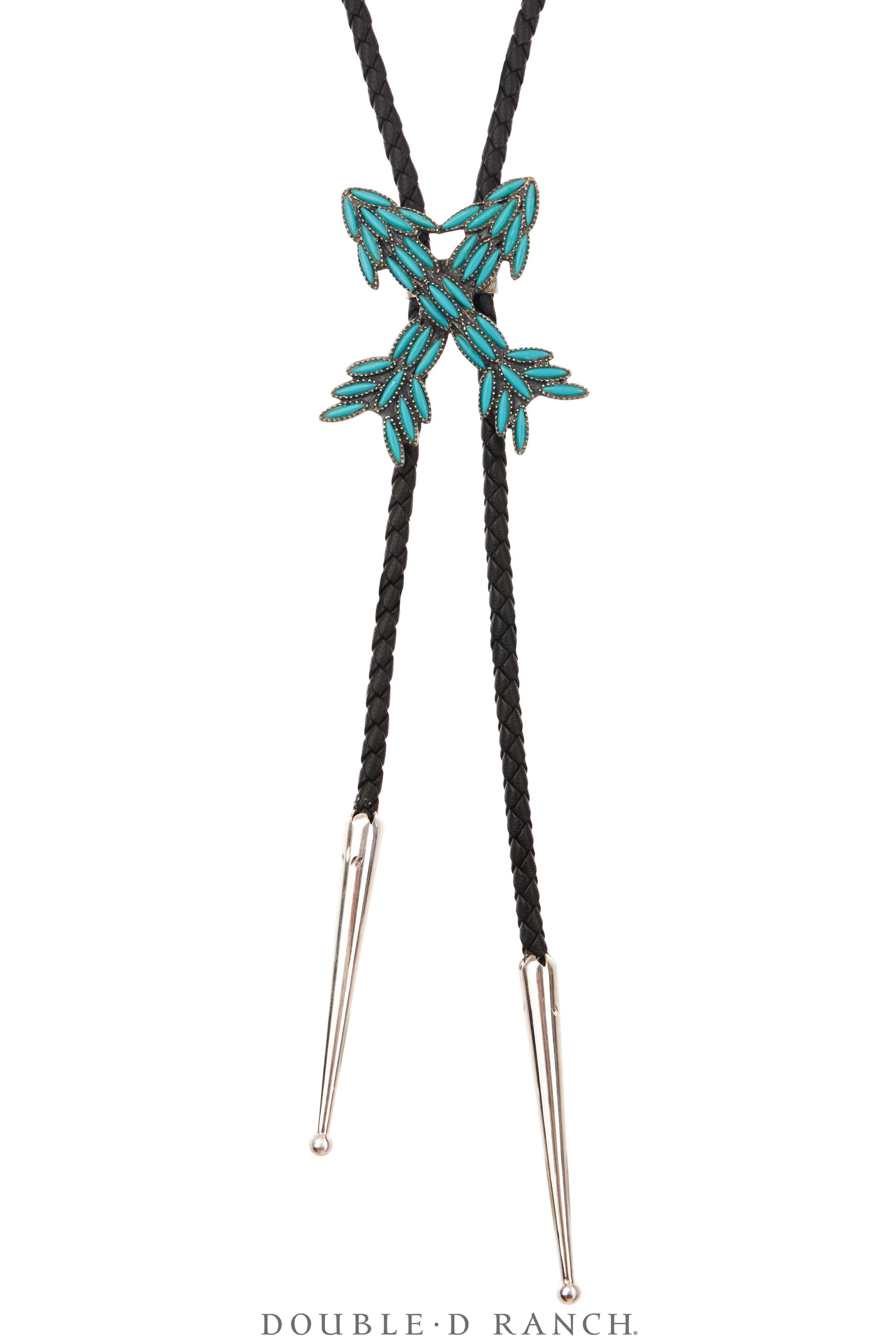 Bolo, Cluster, Turquoise (Faux), Crossed Arrows, Hallmark, Vintage, 3665