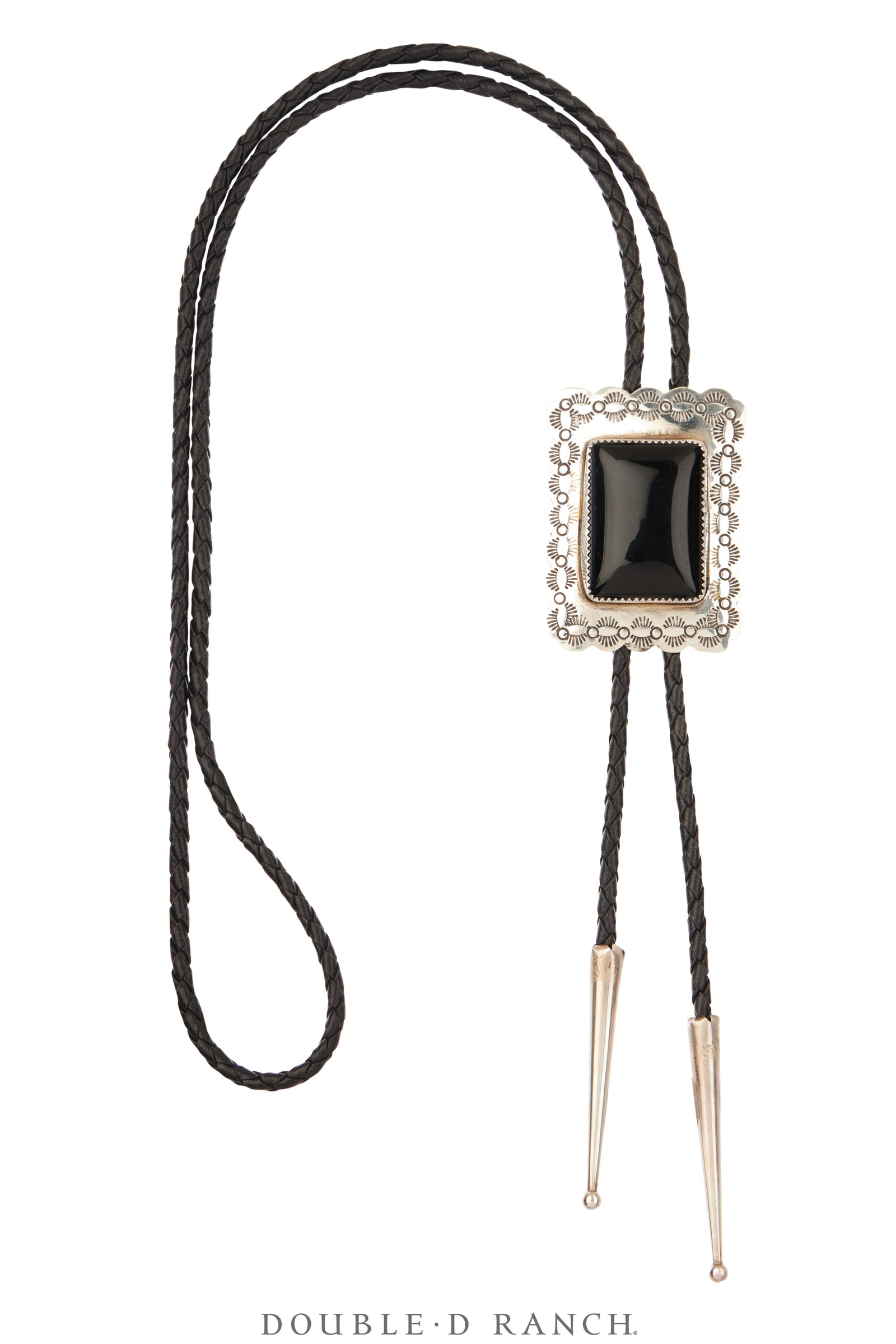 Bolo, Natural Stone, Onyx, Stampwork, Vintage, 3717