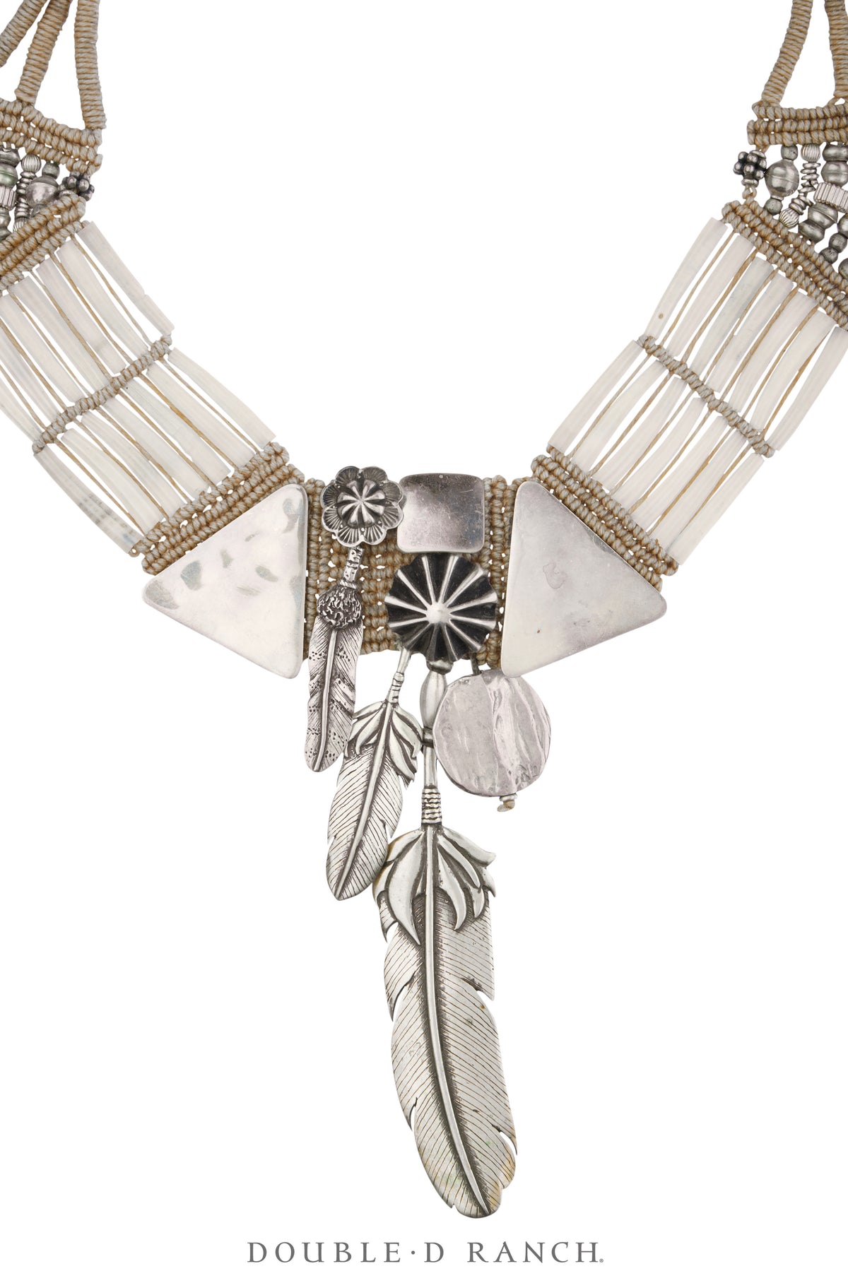 Necklace, Mummy's Bundle, Collar, Dentalium, Hallmark, Vintage, 3728