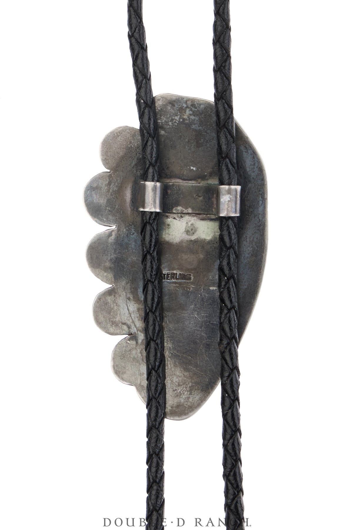 Bolo, Natural Stone, Leopard Moss Agate, Hallmark, Vintage, 3760