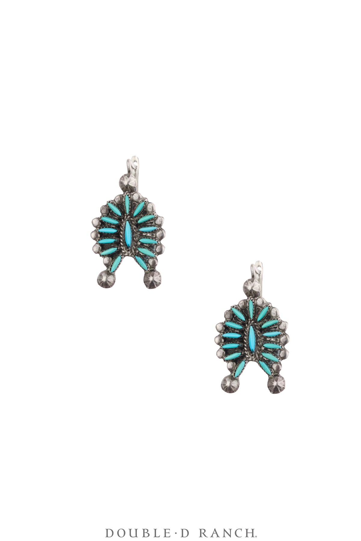 Necklace, Squash Blossom, Turquoise, Matching Set of Earrings, & Ring, Vintage, 3764