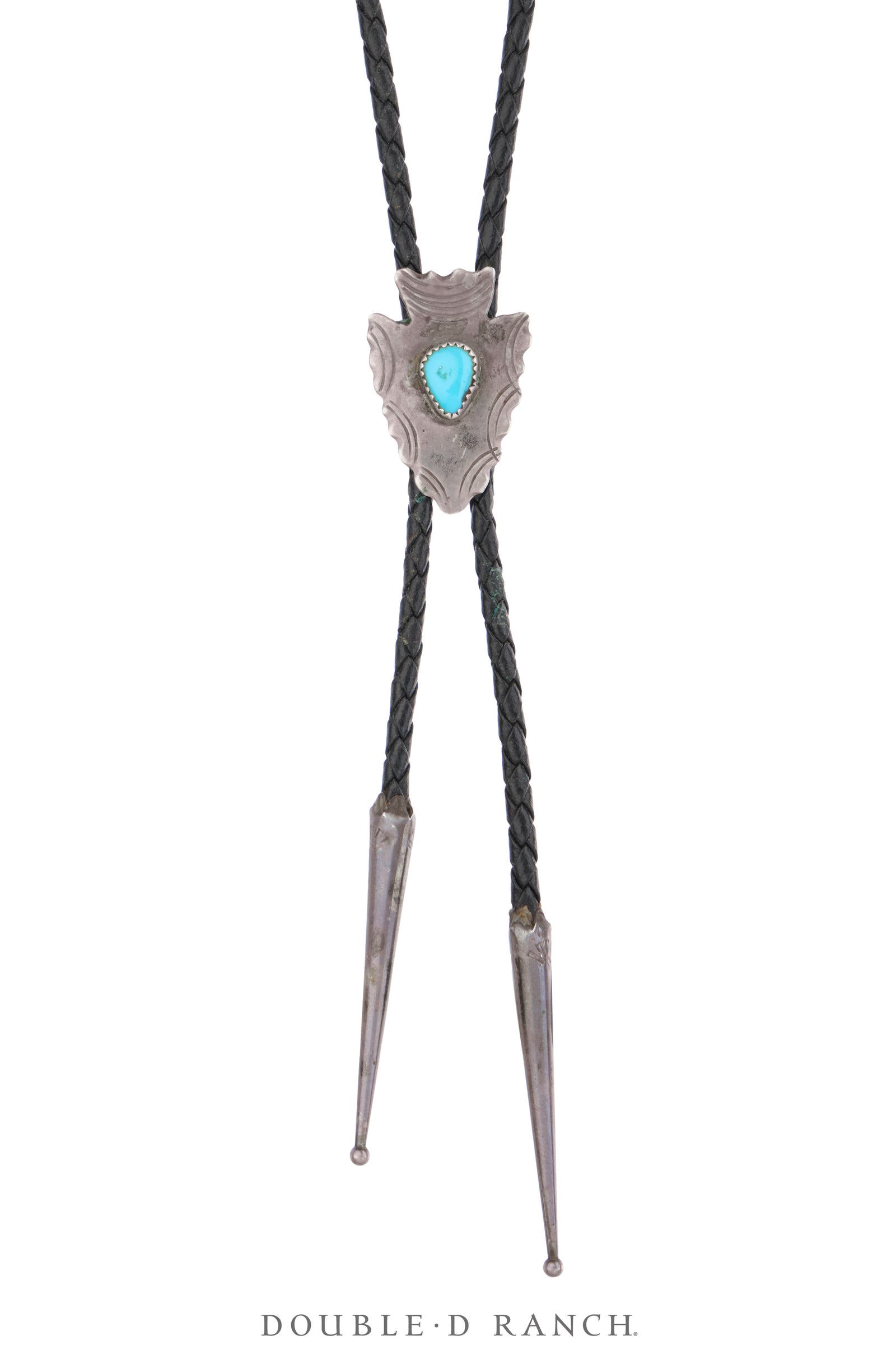 Bolo, Novelty, Turquoise, Arrowhead, Vintage, 3773