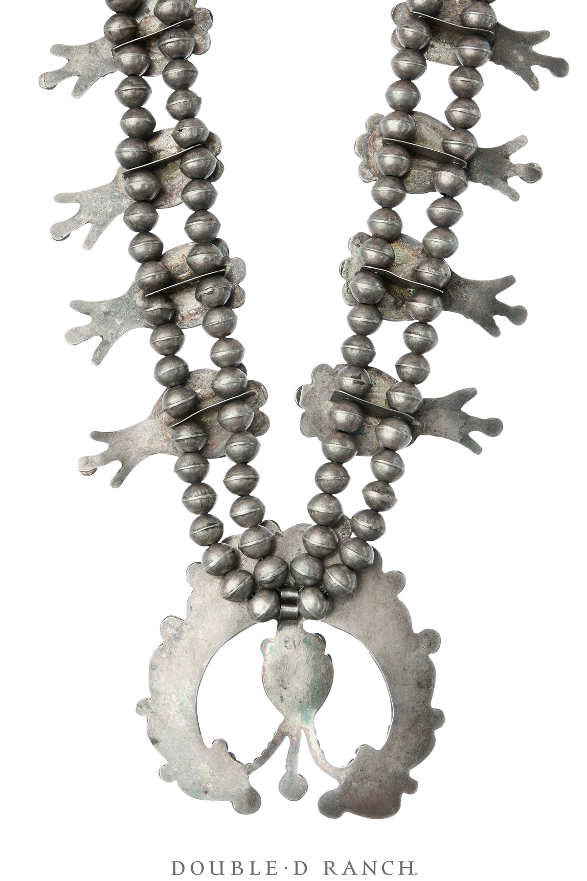 Necklace, Squash Blossom, Turquoise, Simplicio Attribution, Vintage, 3785