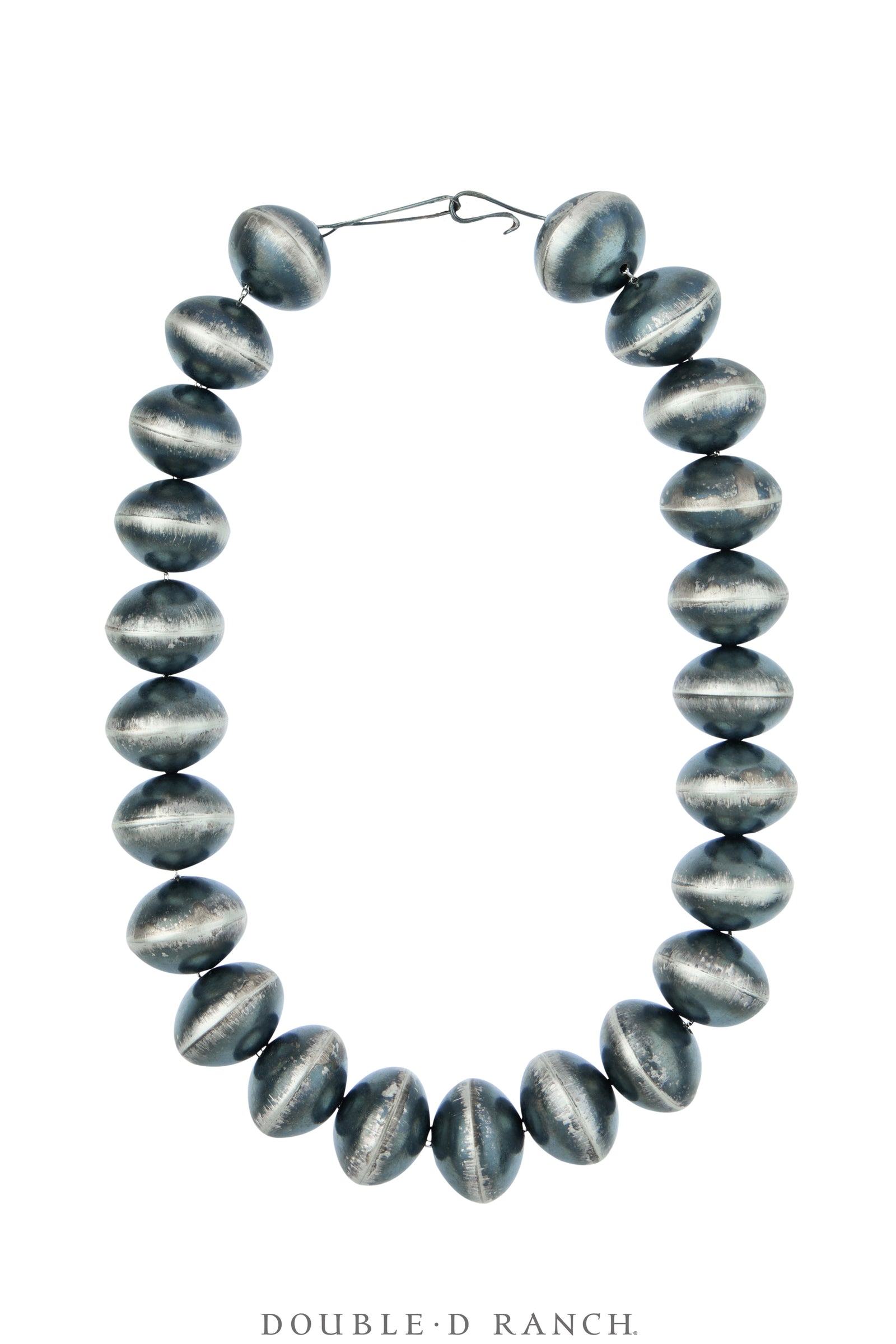 Necklace, Desert Pearls, Sterling Silver, 8 mm Contemporary, 18", 3792