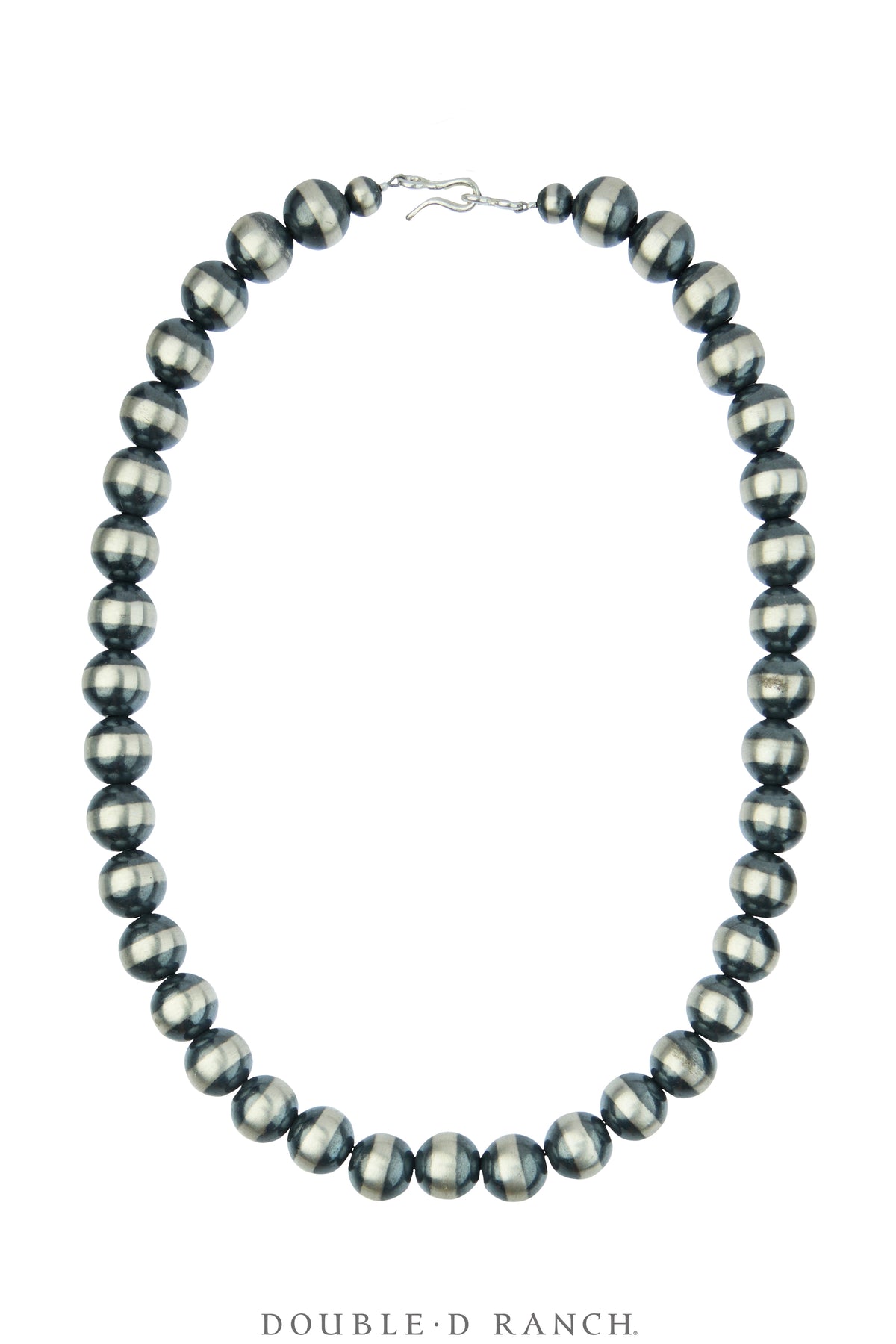 Necklace, Desert Pearls, Sterling Silver, 12 mm Contemporary, 18", 3793