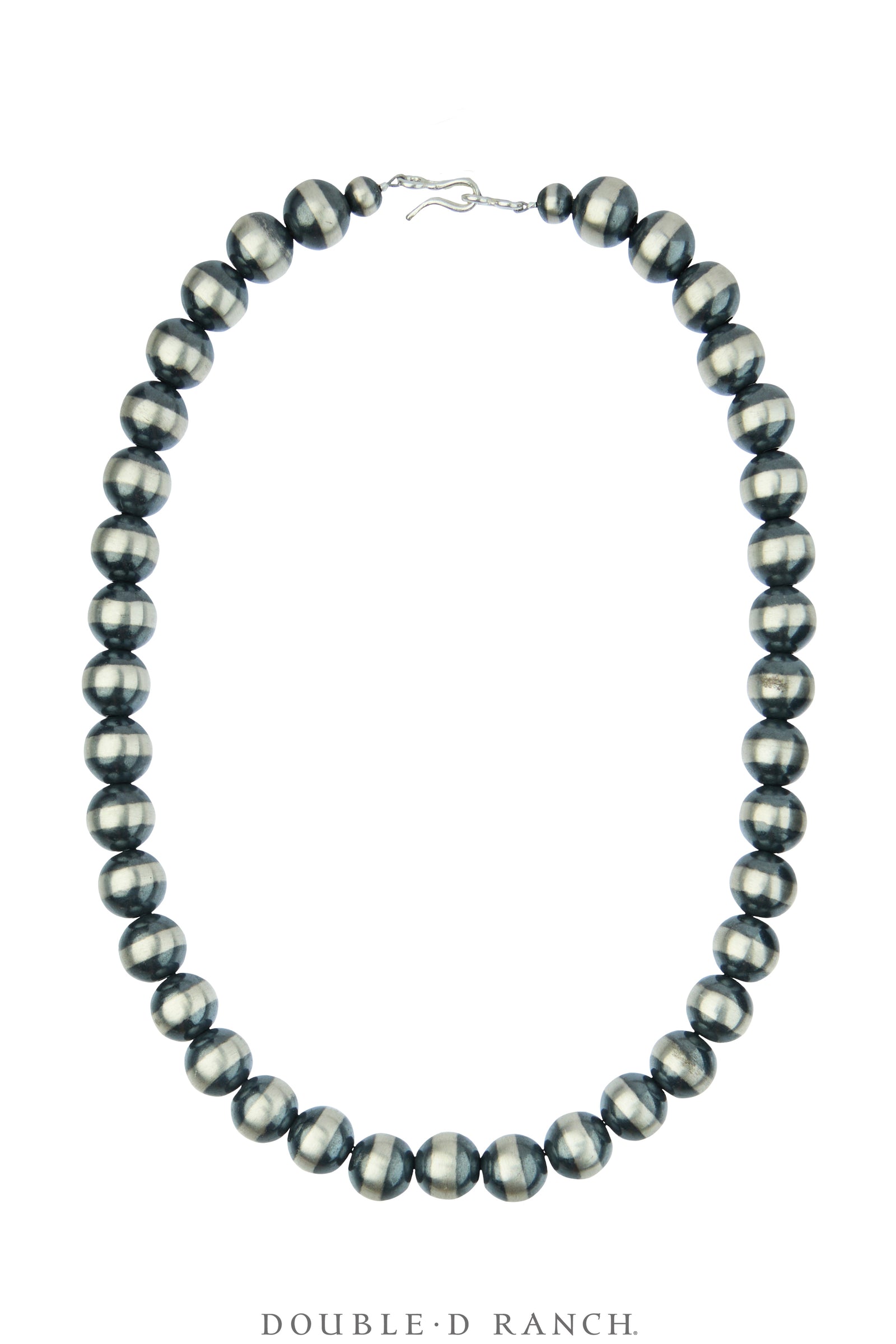 Necklace, Desert Pearls, Sterling Silver, 12 mm Contemporary, 18", 3793