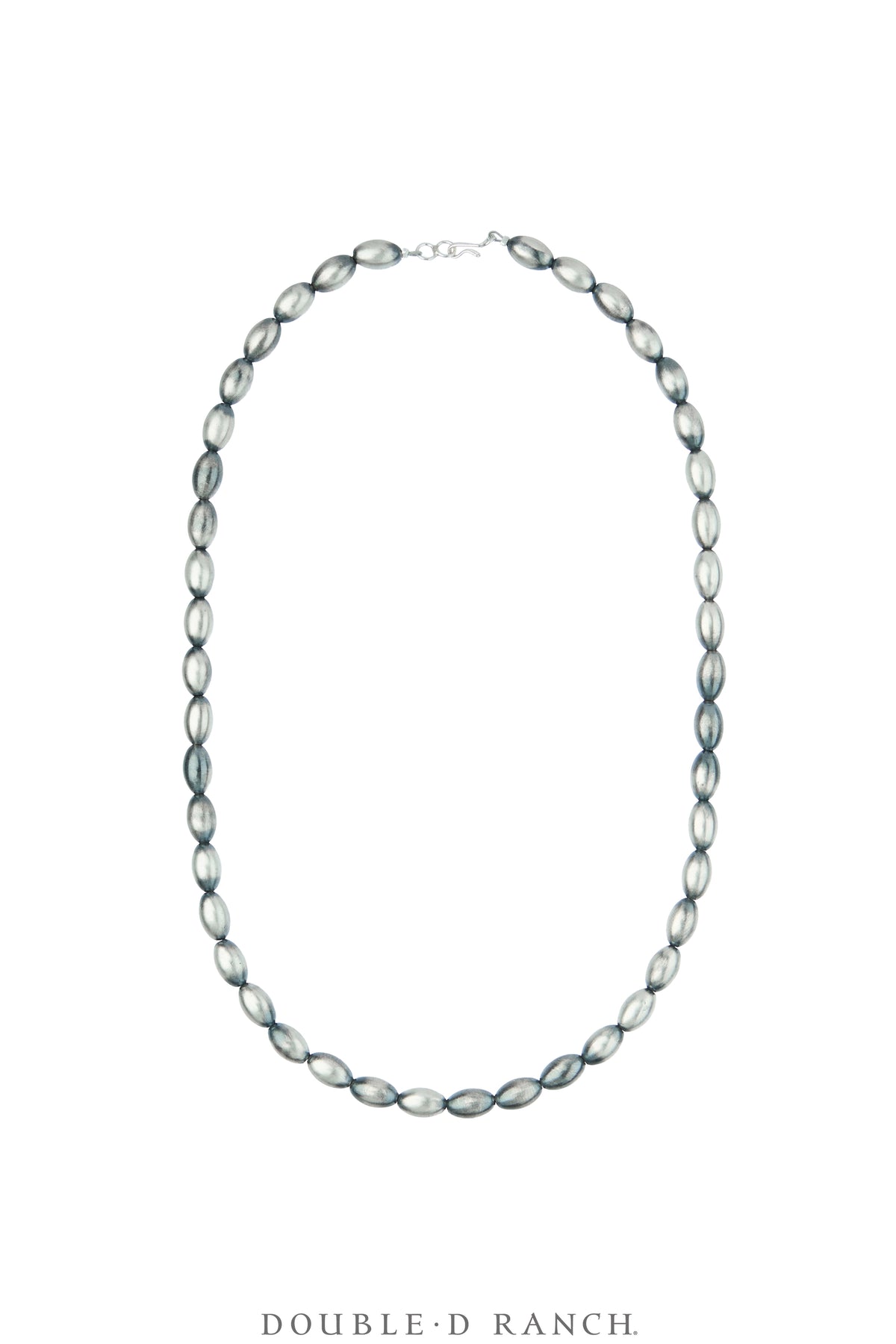 Necklace, Desert Pearl, Sterling Silver, Melon Bead, Contemporary 20", 3798