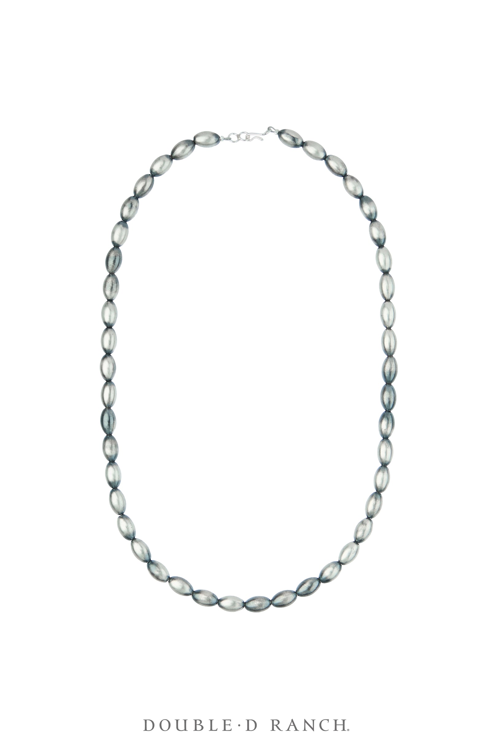 Necklace, Desert Pearl, Sterling Silver, Melon Bead, Contemporary 20", 3798