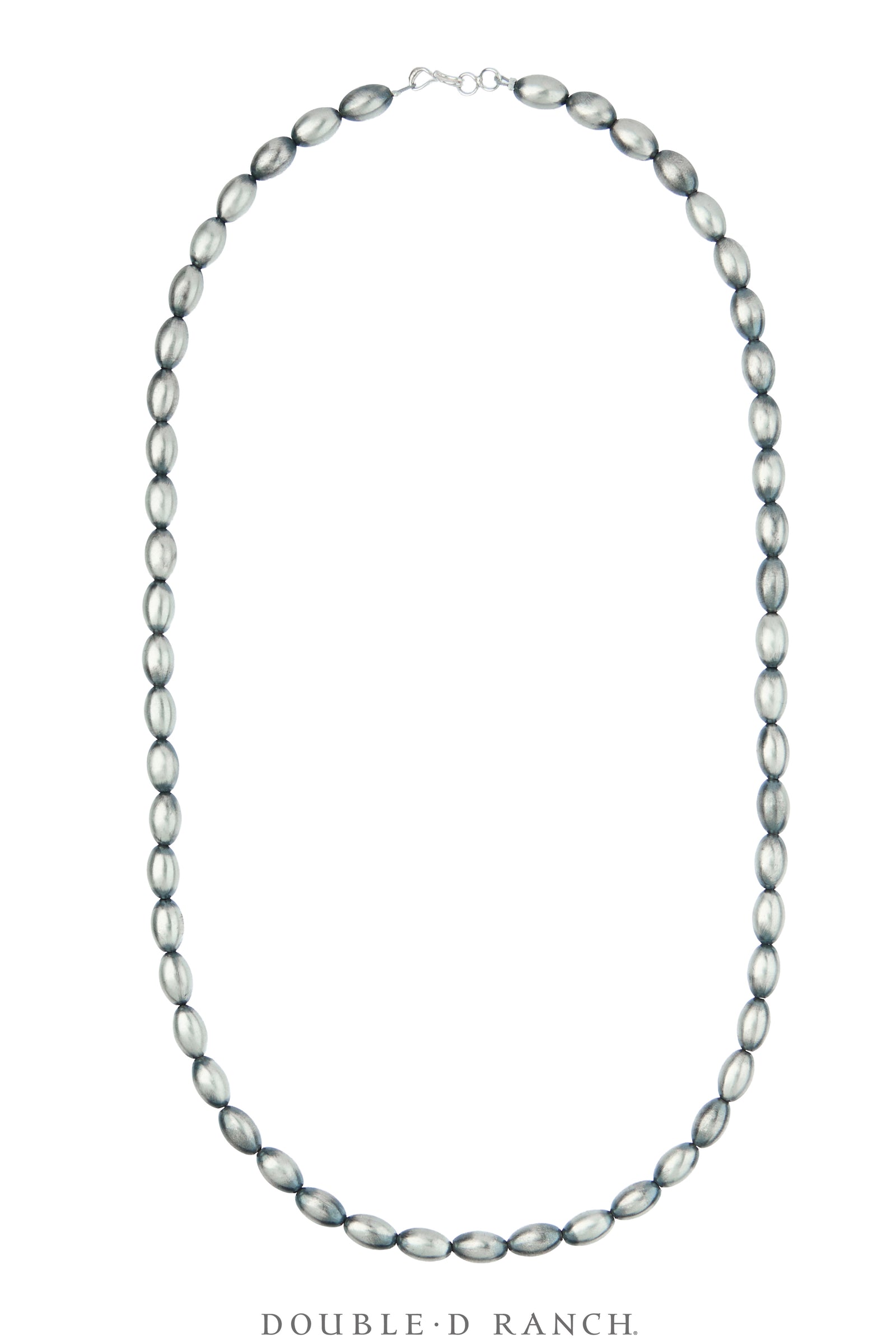 Necklace, Desert Pearl, Sterling Silver, Melon Bead, Contemporary 24", 3800