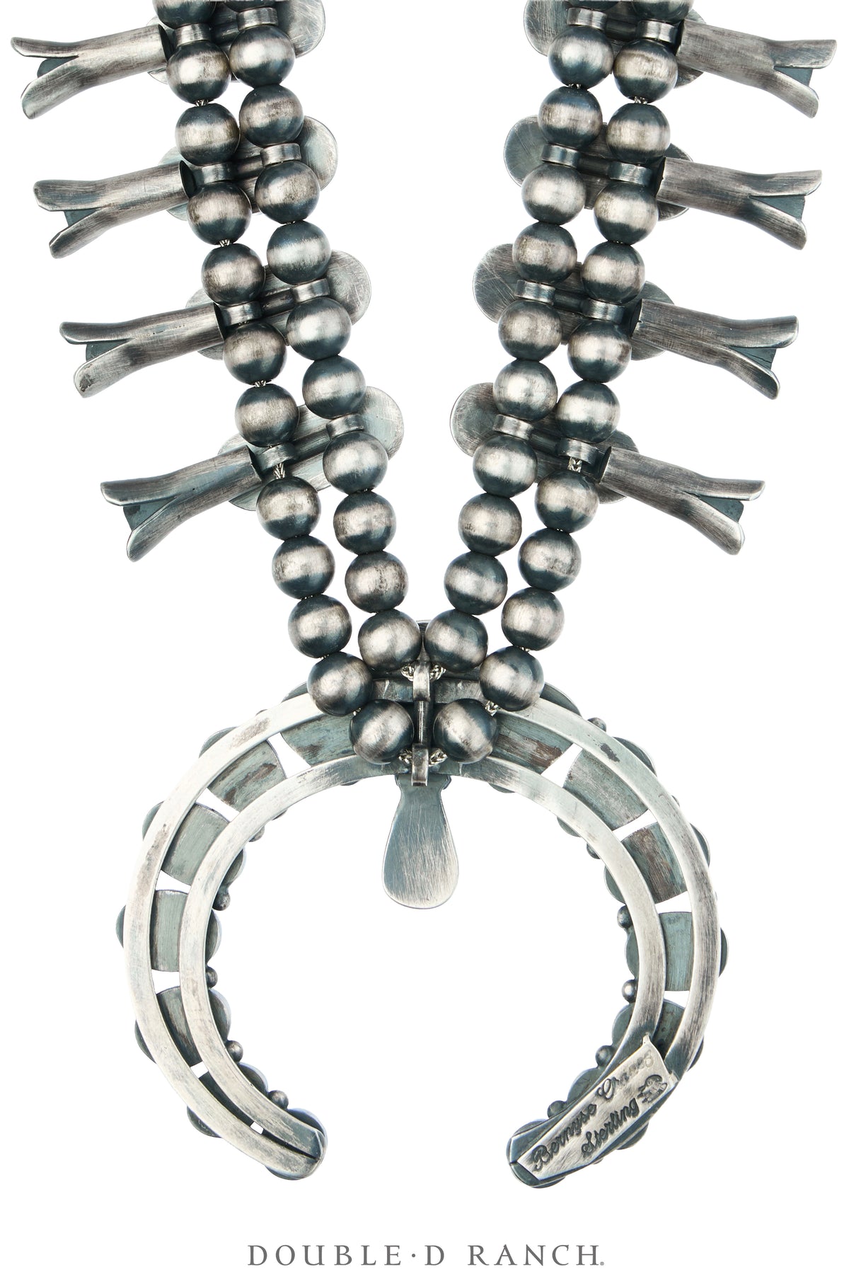 Necklace, Squash Blossom, Turquoise, Golden Hills, With Matching Earrings, Hallmark, Contemporary, 3804