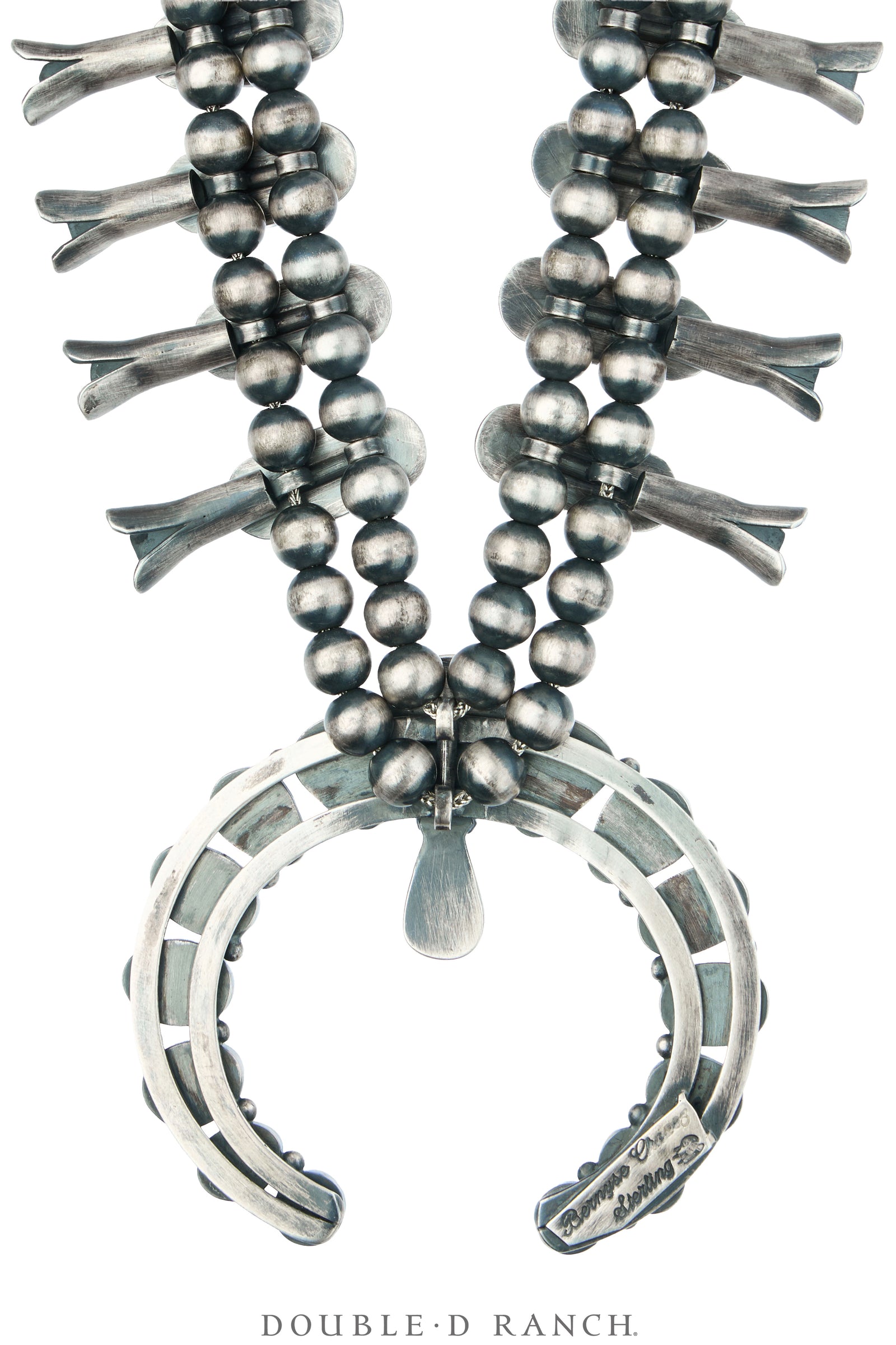 Necklace, Squash Blossom, Turquoise, Golden Hills, With Matching Earrings, Hallmark, Contemporary, 3804