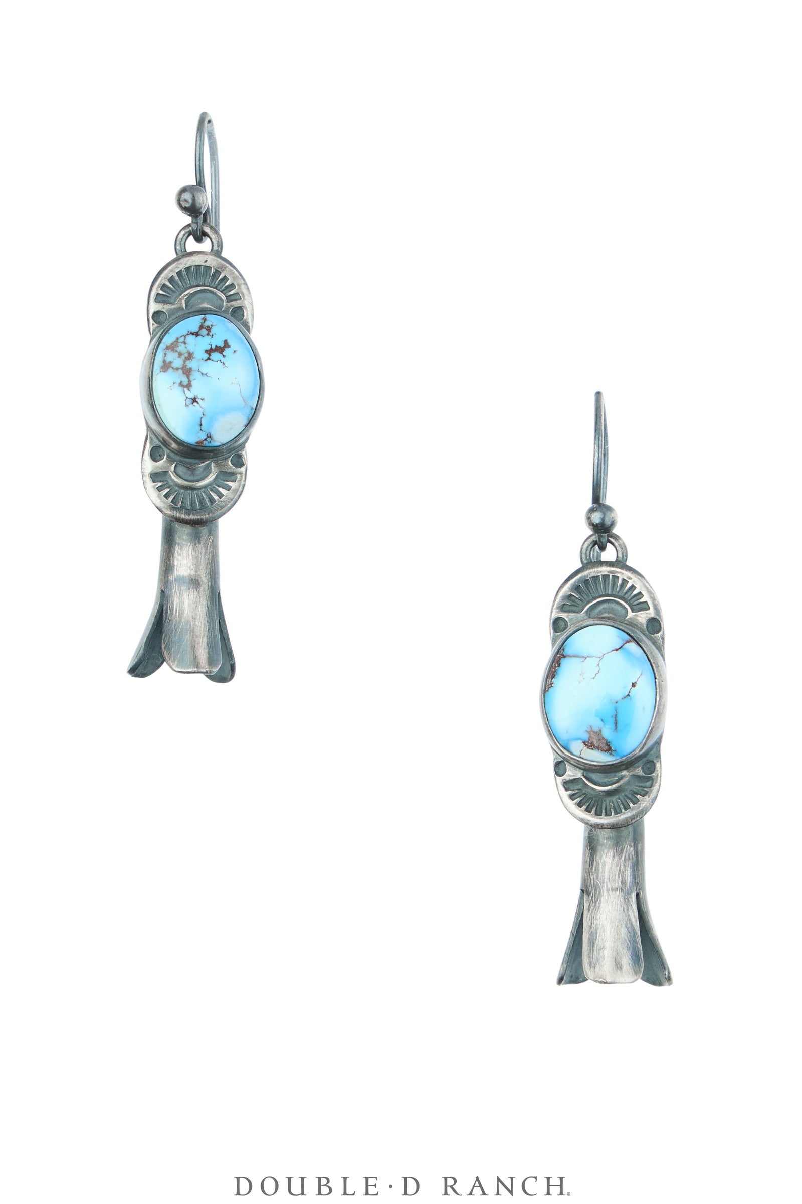 Necklace, Squash Blossom, Turquoise, Golden Hills, With Matching Earrings, Hallmark, Contemporary, 3804