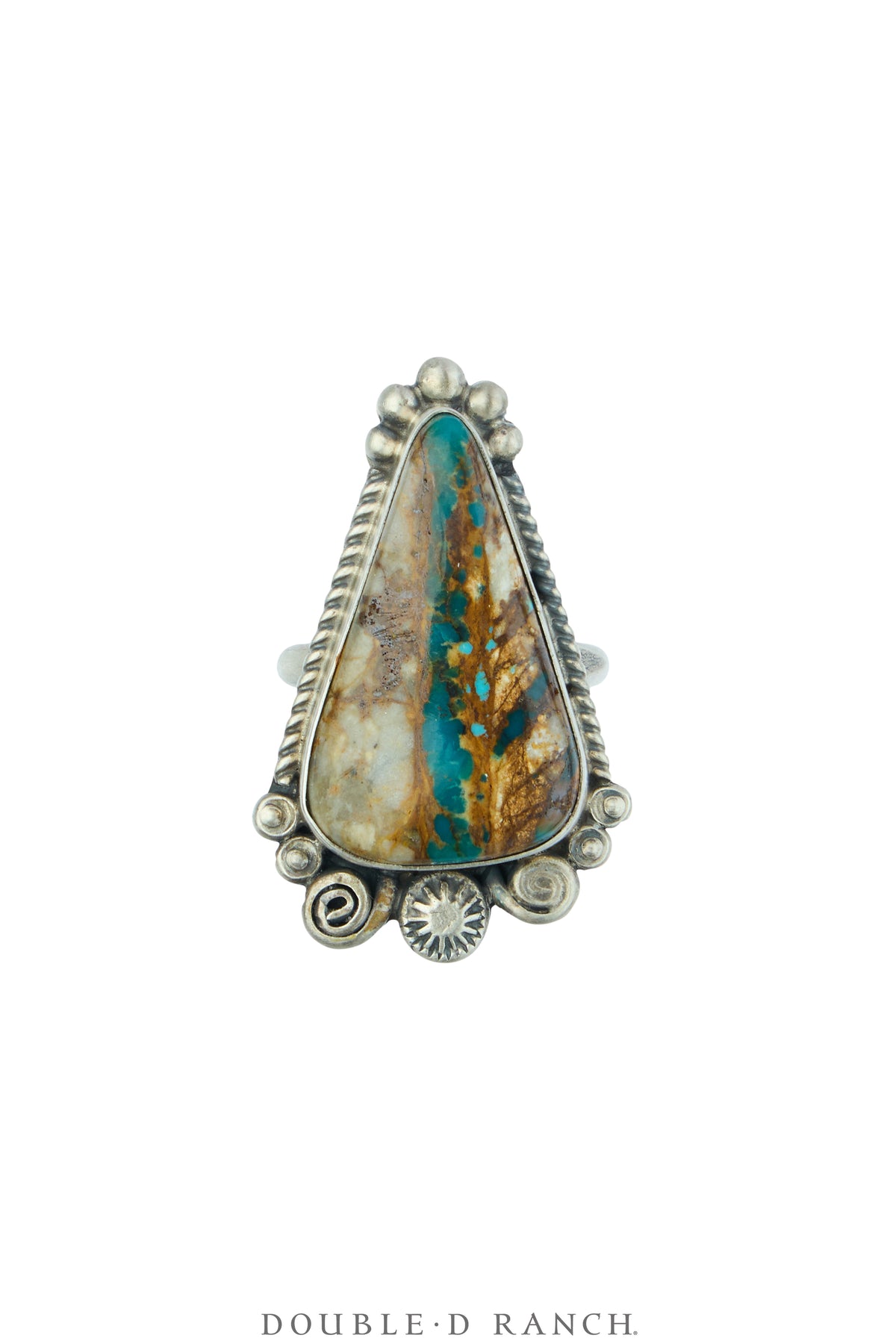 Necklace, Statement, Turquoise, Boulder Mine, Matching Ring & Earrings, Hallmark, Contemporary, 3806