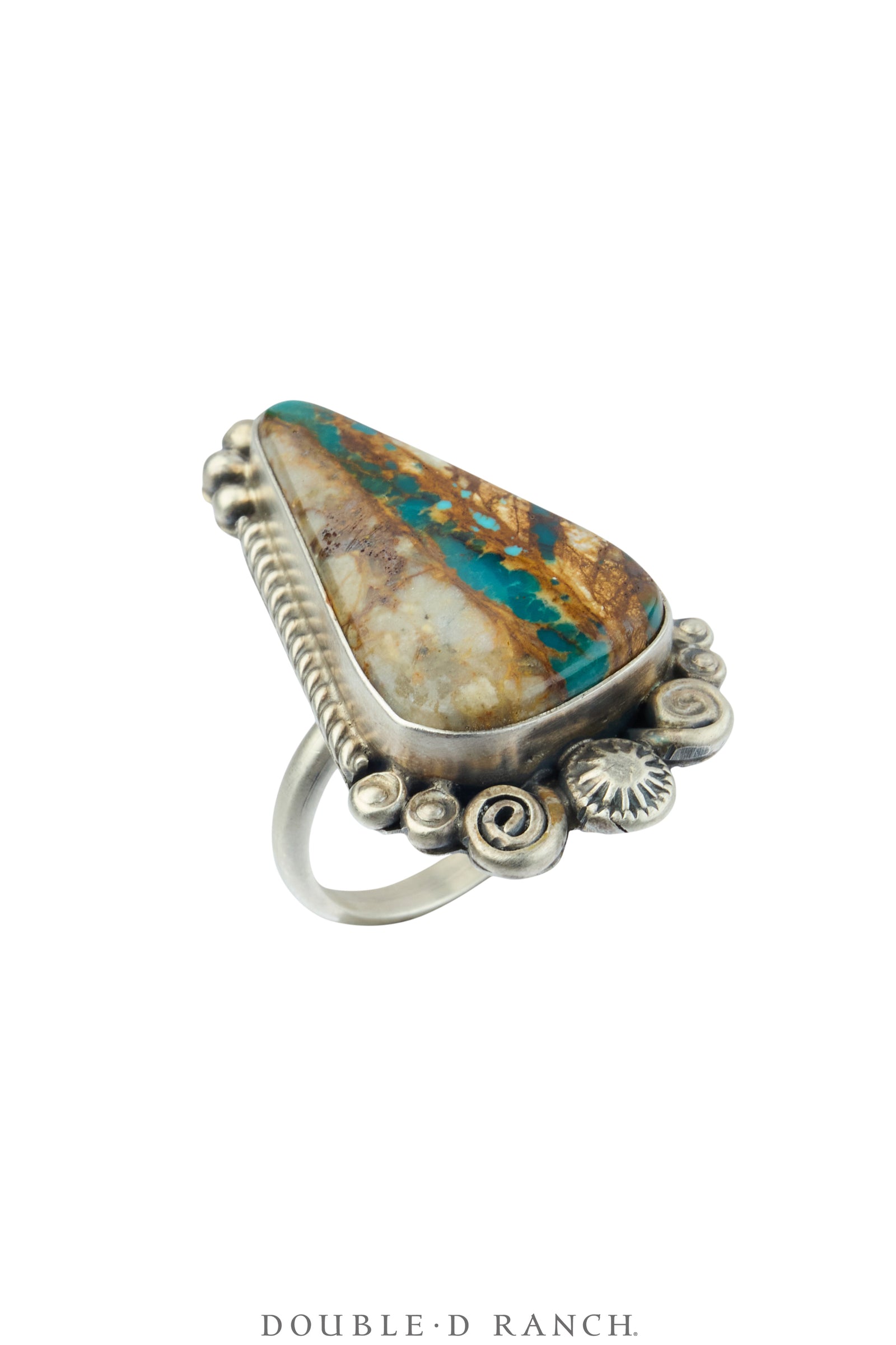 Necklace, Statement, Turquoise, Boulder Mine, Matching Ring & Earrings, Hallmark, Contemporary, 3806