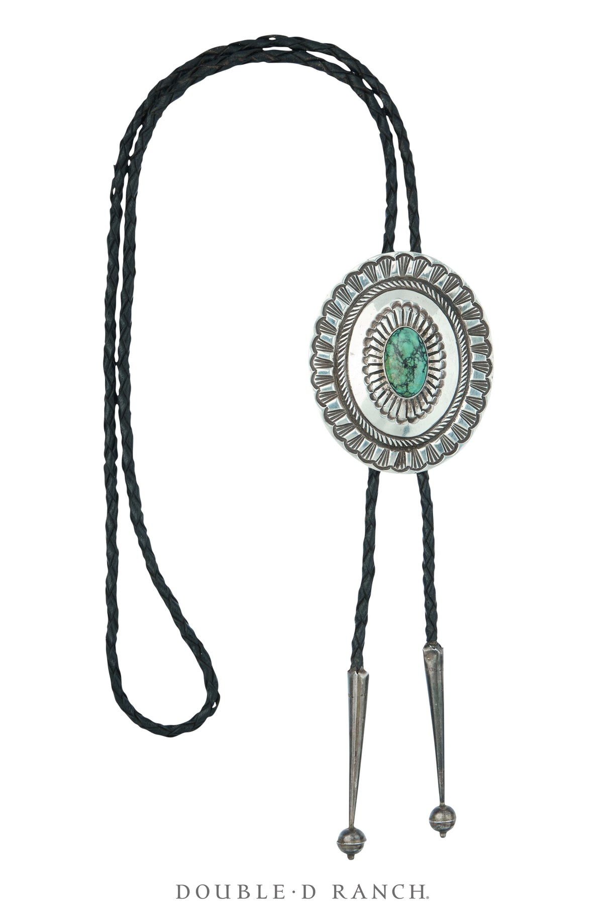 Bolo, Concho, Turquoise, Hallmark, Vintage, 3809