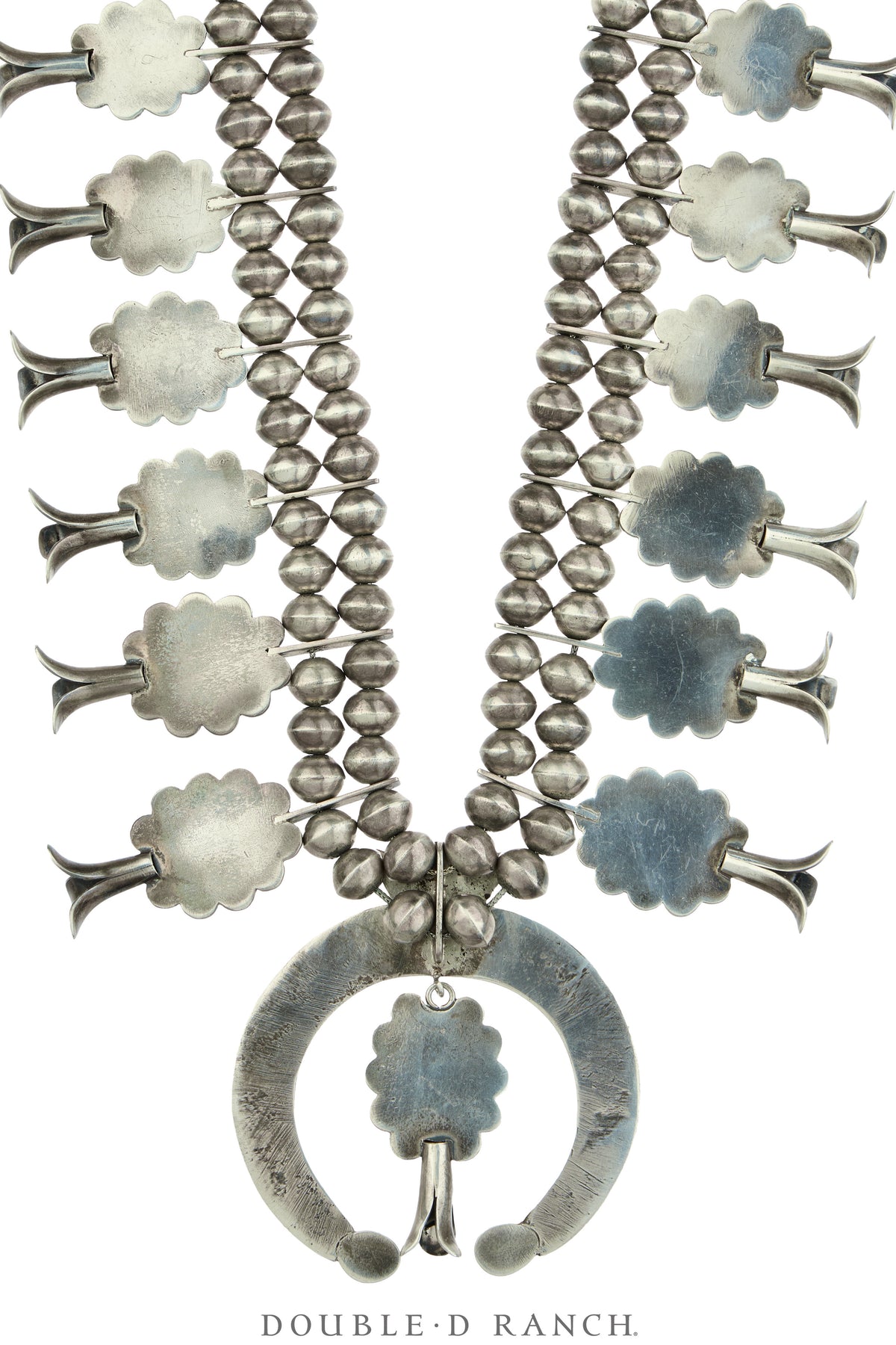 Necklace, Squash Blossom, Turquoise, Exceptional, NACG, Estate, Vintage ‘60, 3824