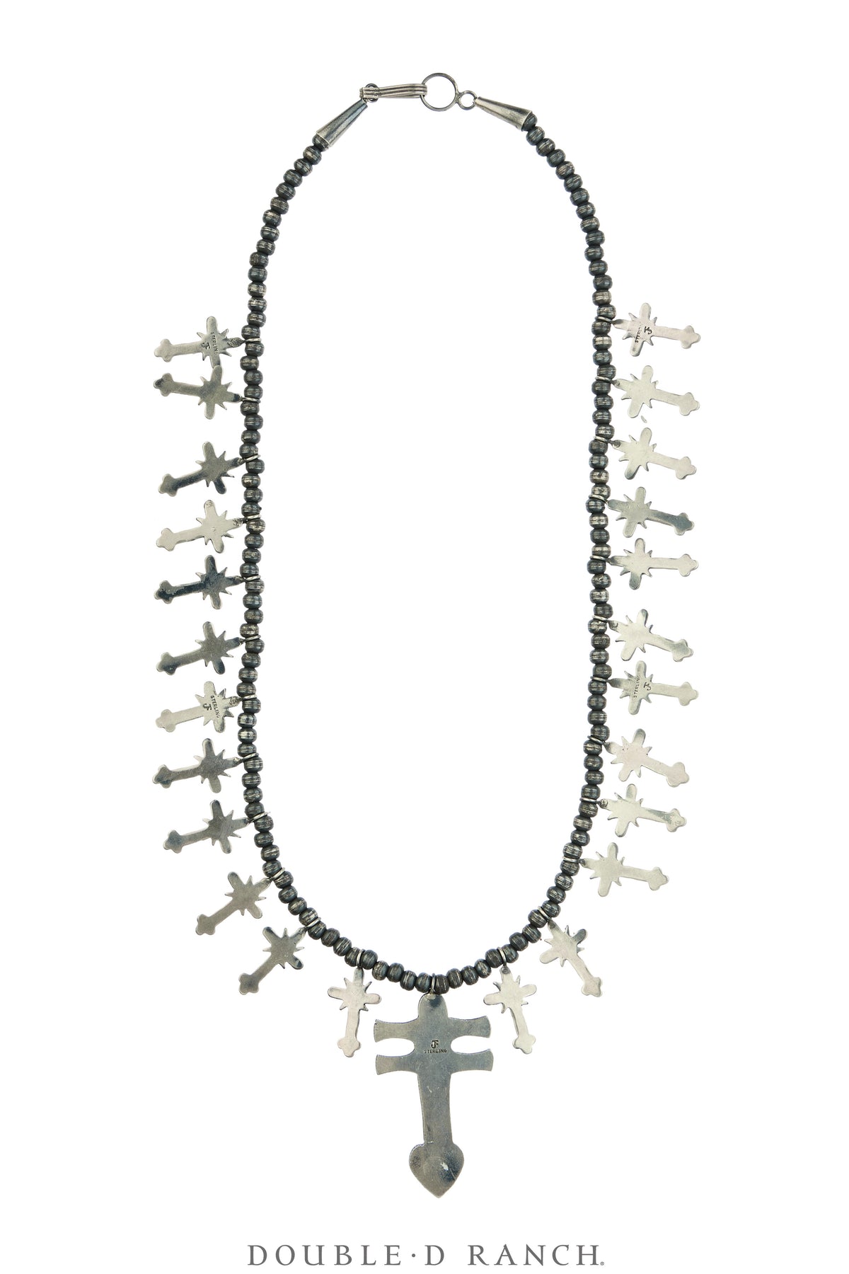 Necklace, Federico, Isleta Cross, Turquoise, Hallmark, Contemporary, 3848