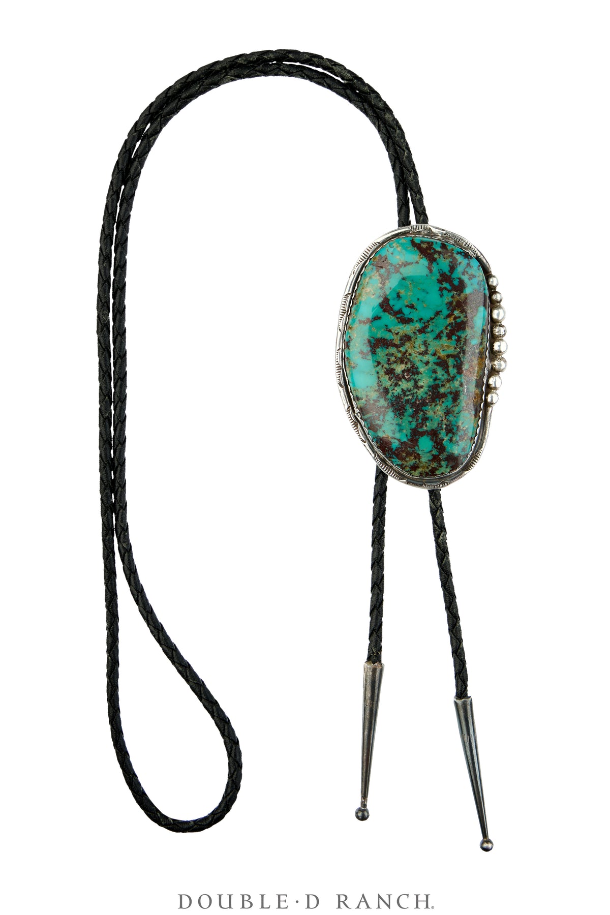 Bolo, Natural Stone, Turquoise, Hallmark, Vintage, 3856