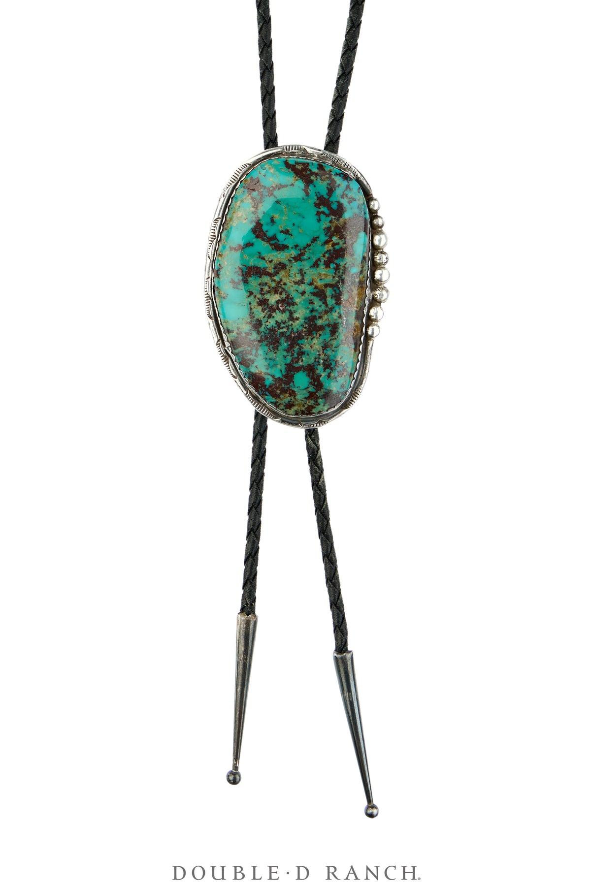 Bolo, Natural Stone, Turquoise, Hallmark, Vintage, 3856