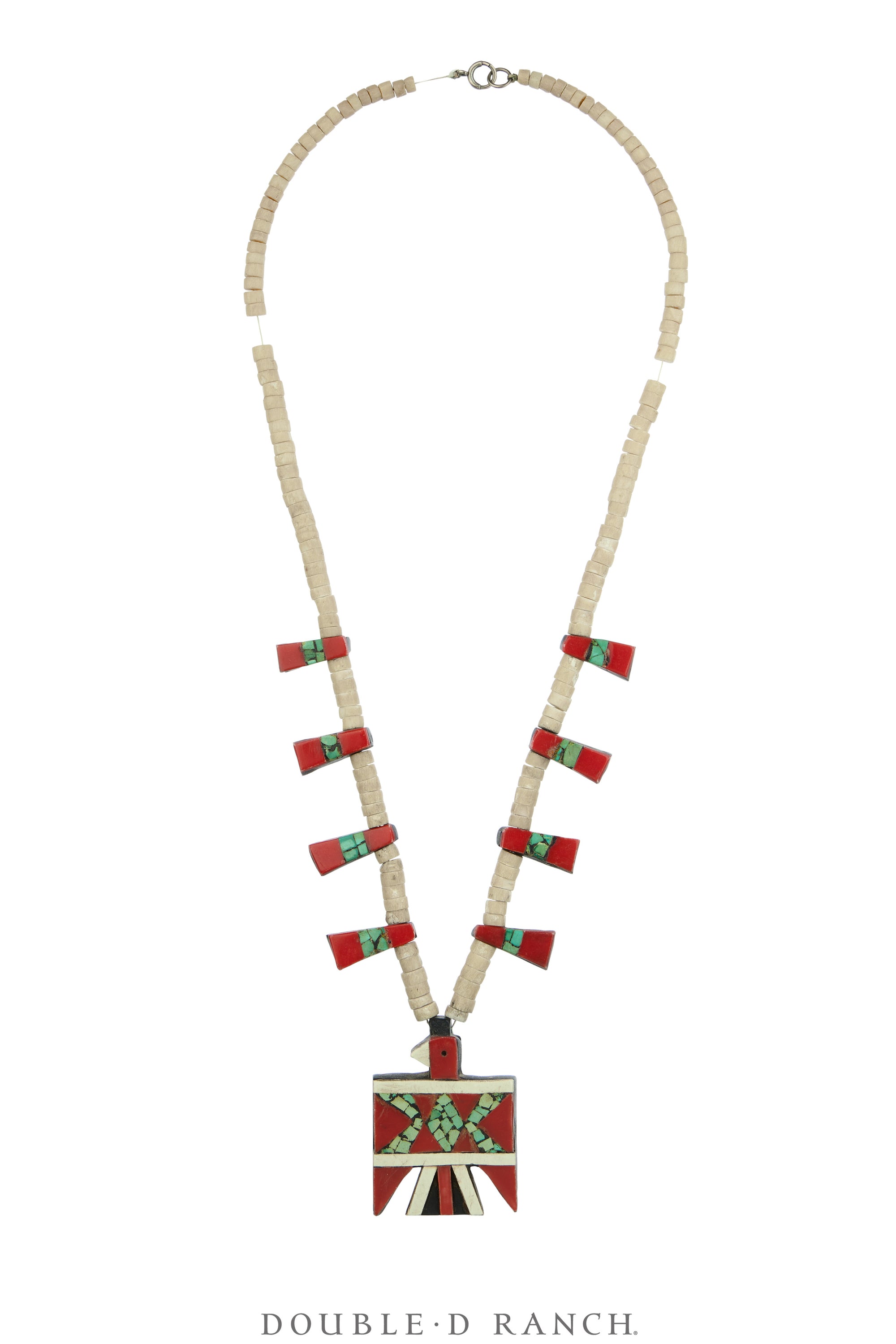 Necklace, Thunderbird, Santo Domingo Depression, Battery Bird, Vintage