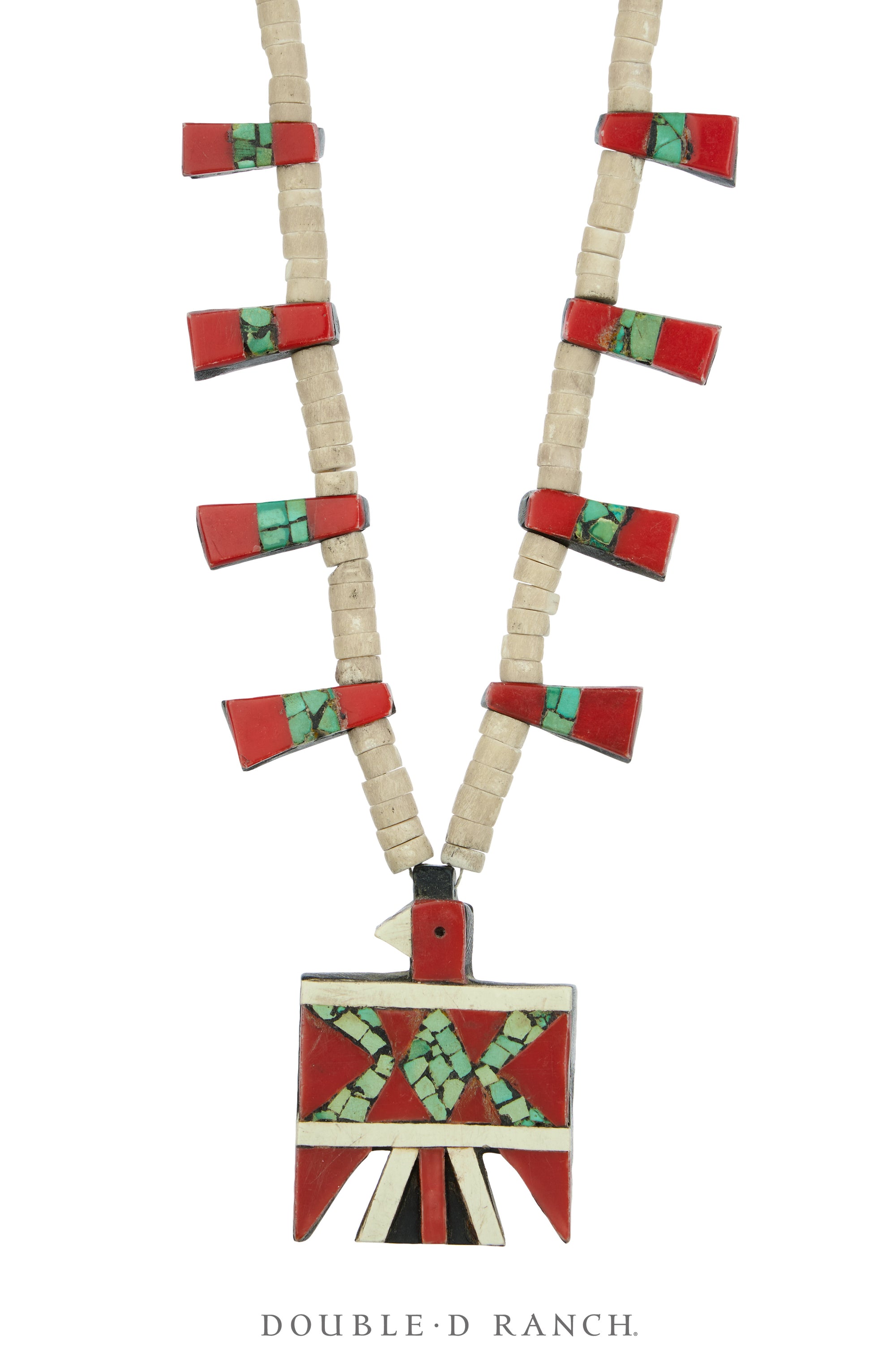 Necklace, Thunderbird, Santo Domingo Depression, Battery Bird, Vintage