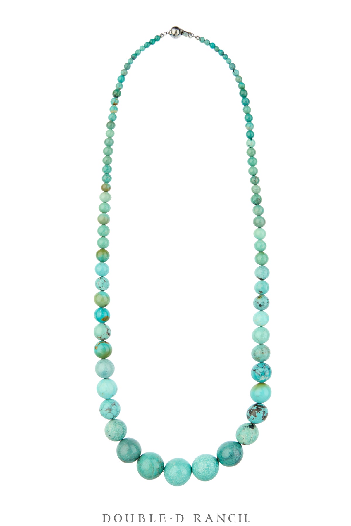 Necklace, Natural Stone, Beads, Turquoise, Graduated, Contemporary, 3874