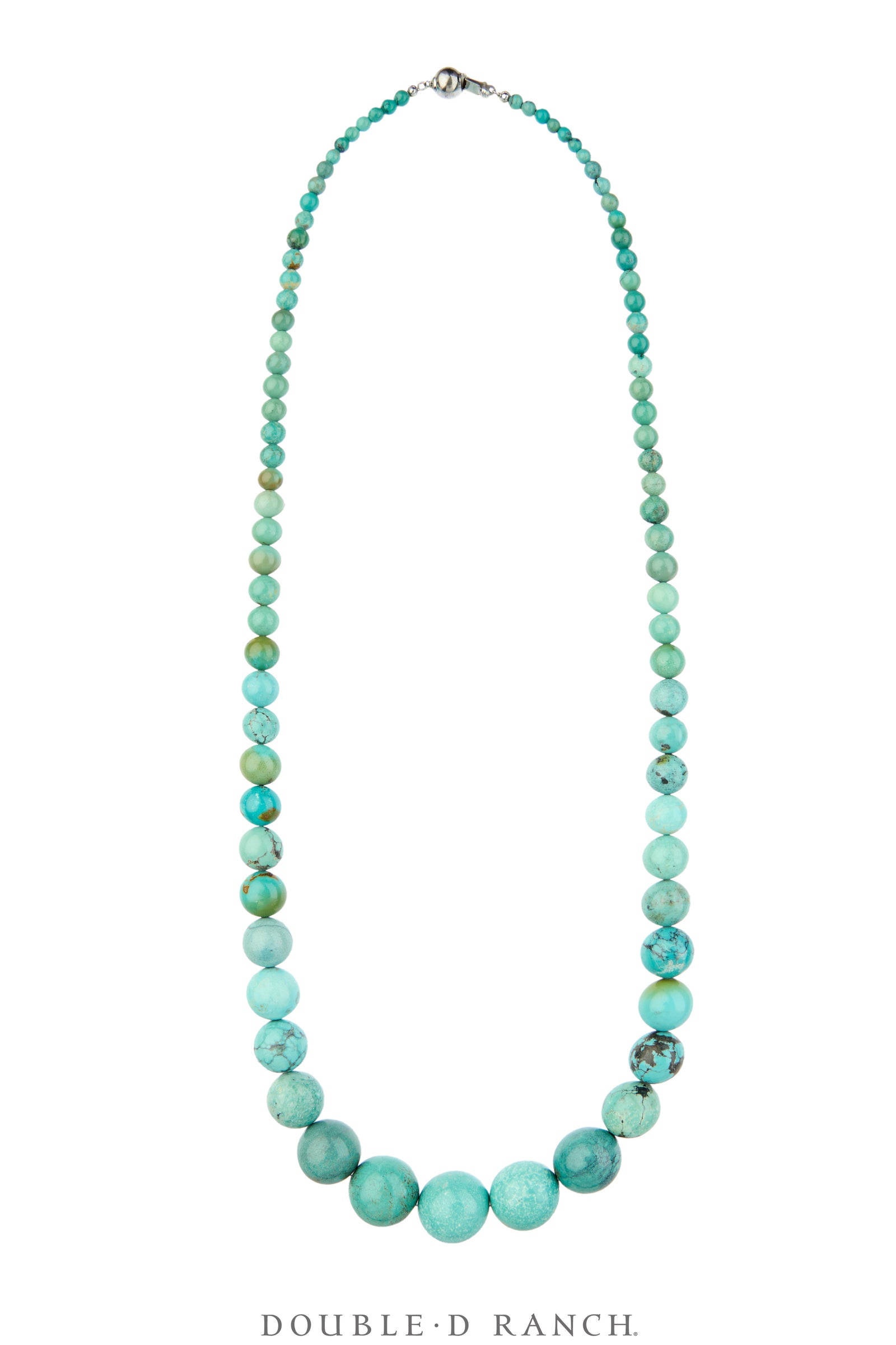 Necklace, Natural Stone, Beads, Turquoise, Graduated, Contemporary, 3874